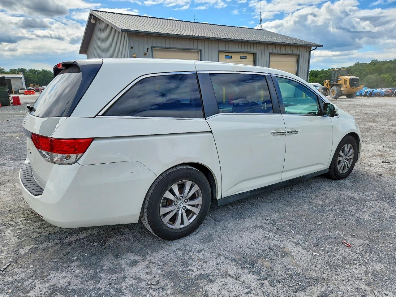 2014 Honda Odyssey Exl White vin: 5FNRL5H64EB085065