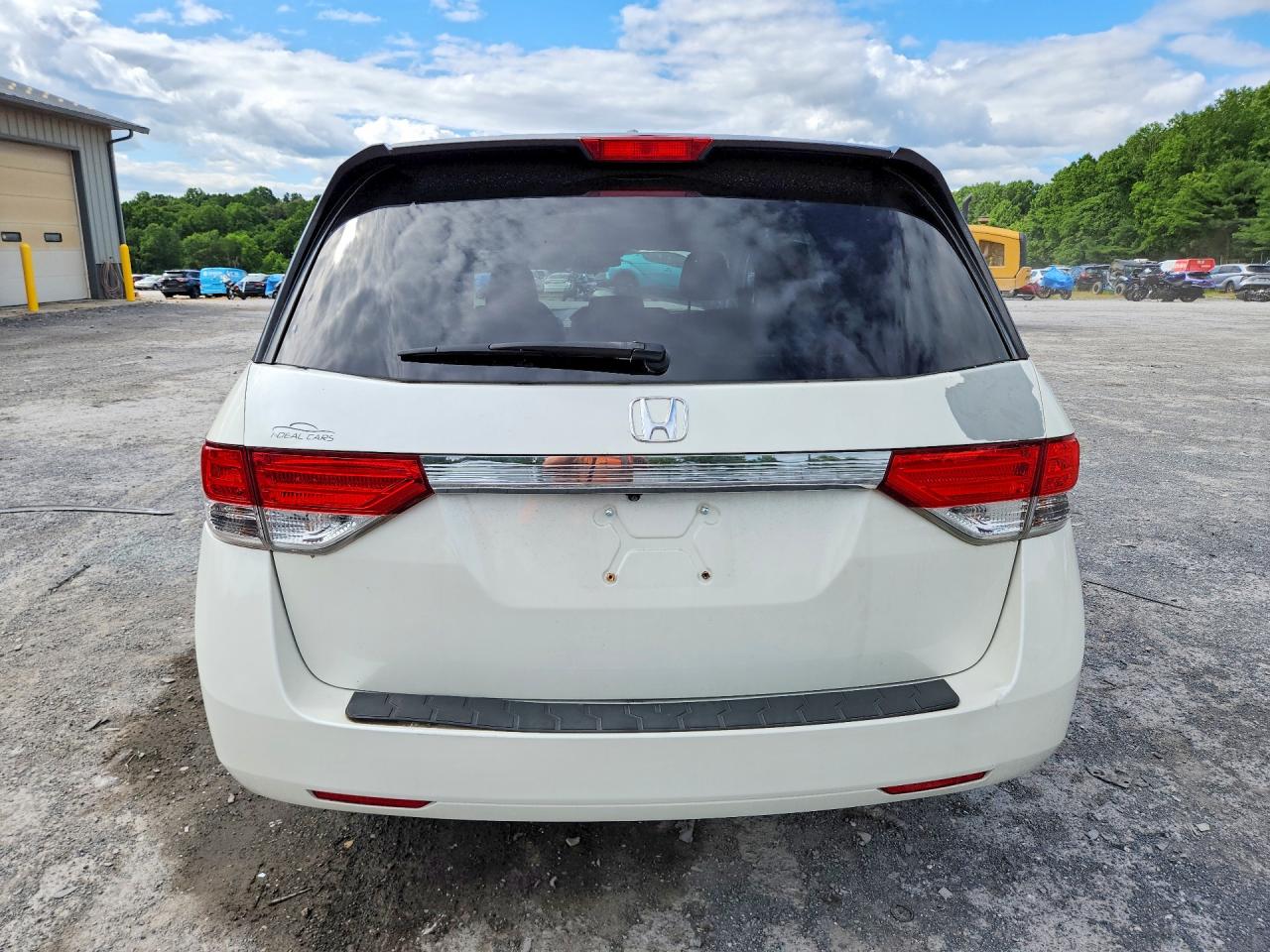 2014 Honda Odyssey Exl White vin: 5FNRL5H64EB085065