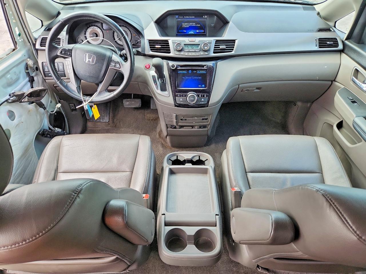 2014 Honda Odyssey Exl White vin: 5FNRL5H64EB085065