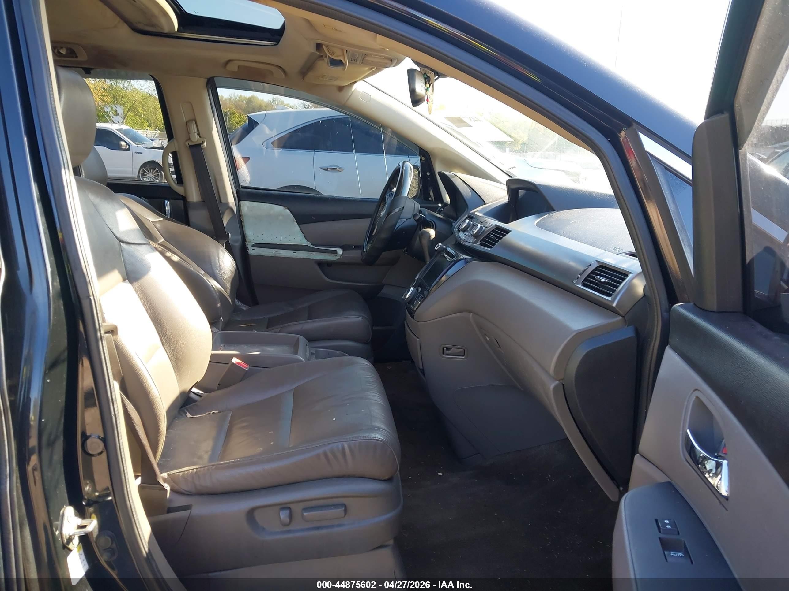 2014 Honda Odyssey Ex-l Black vin: 5FNRL5H64EB103449