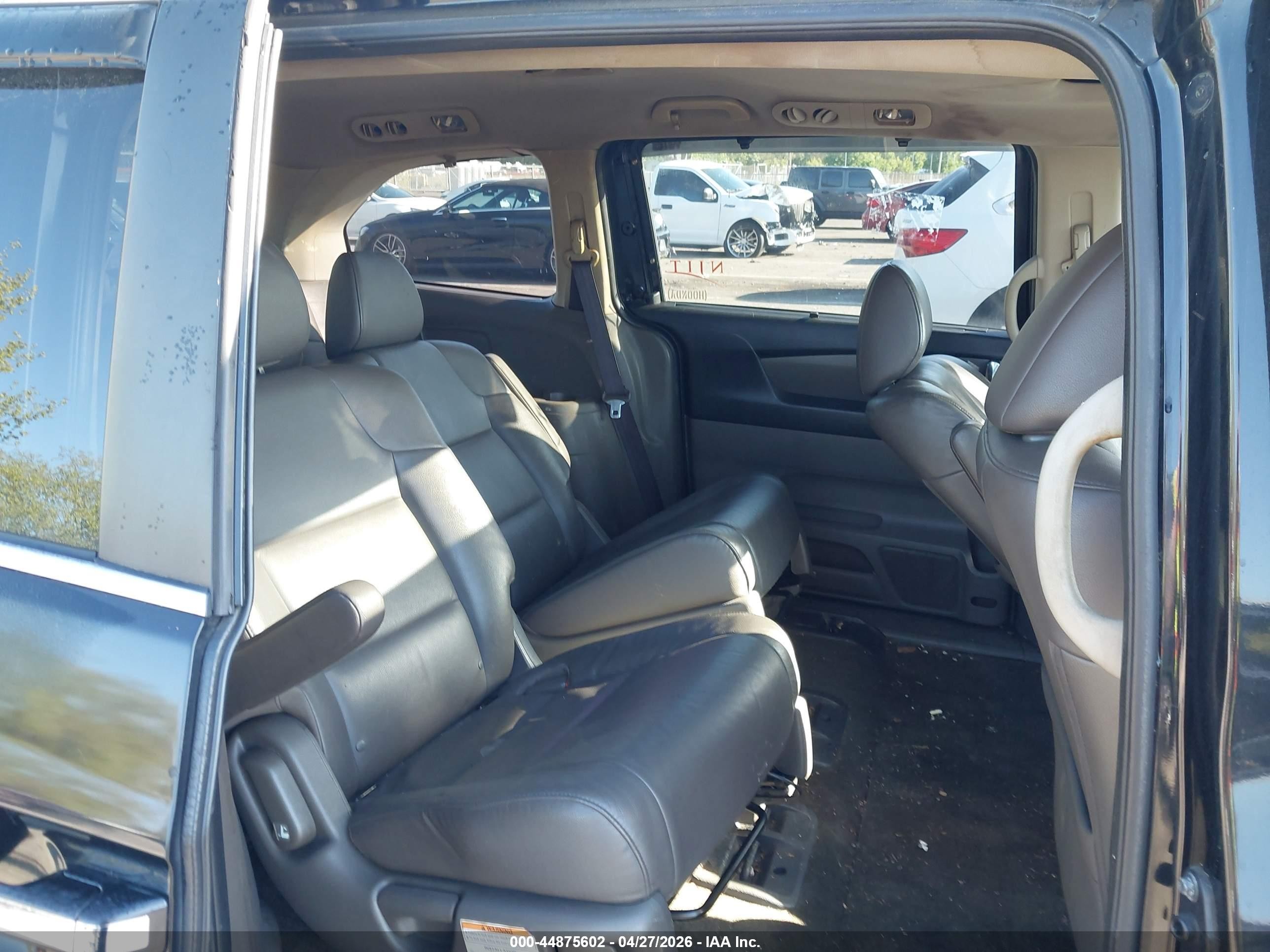2014 Honda Odyssey Ex-l Black vin: 5FNRL5H64EB103449