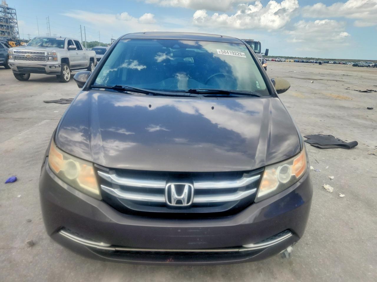 2014 Honda Odyssey Exl Gray vin: 5FNRL5H64EB107162