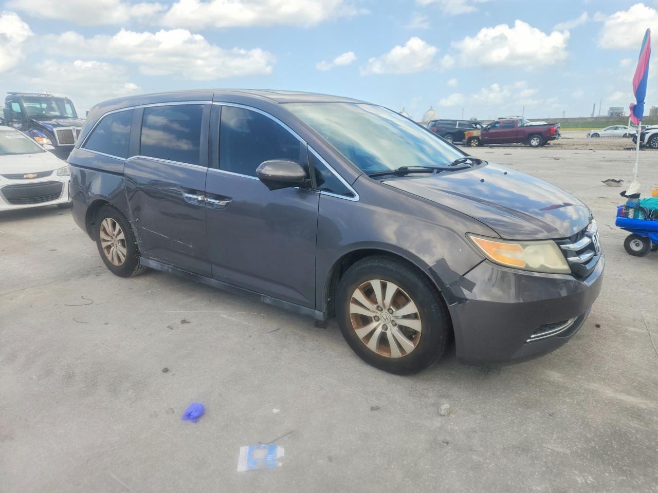2014 Honda Odyssey Exl Gray vin: 5FNRL5H64EB107162