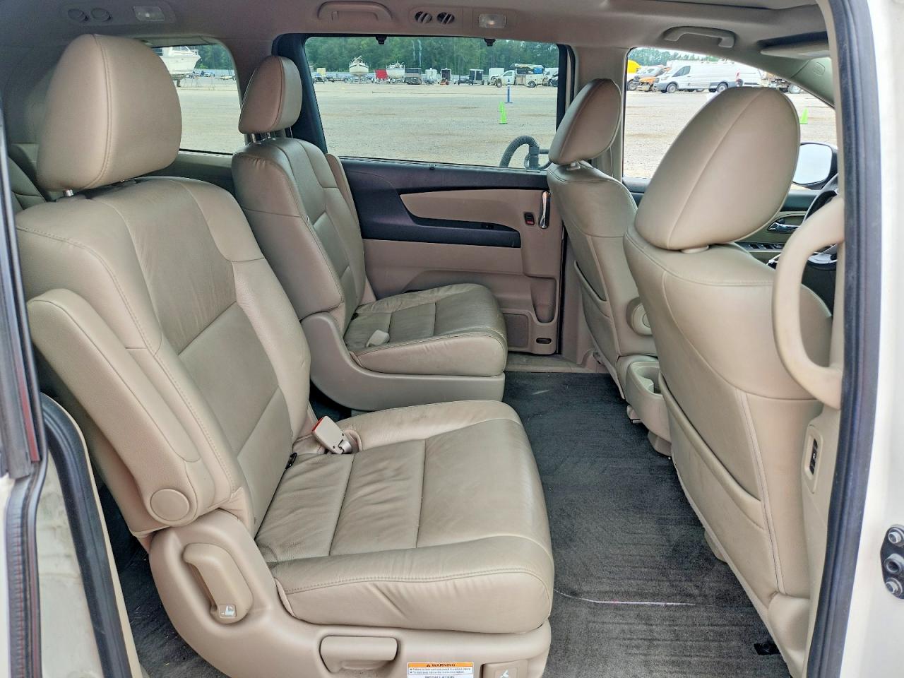 2014 Honda Odyssey Exl White vin: 5FNRL5H64EB117139