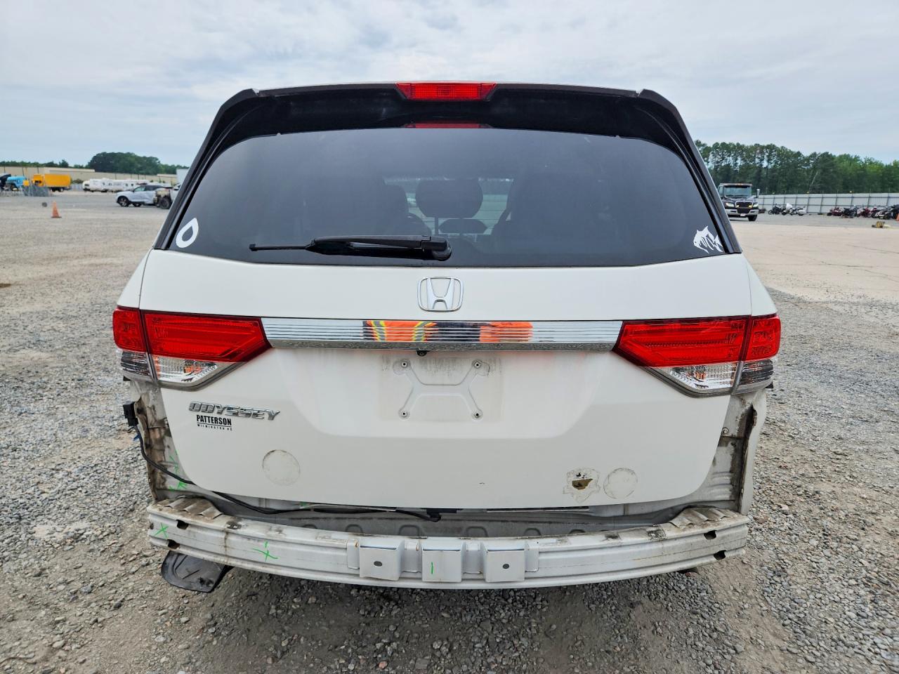 2014 Honda Odyssey Exl White vin: 5FNRL5H64EB117139