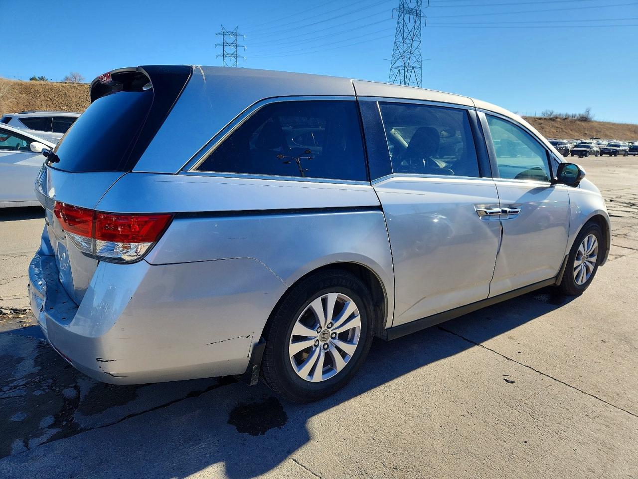2014 Honda Odyssey Exl Silver vin: 5FNRL5H64EB119215