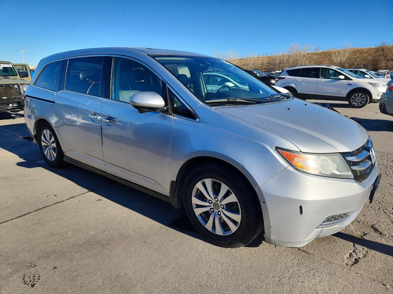 2014 Honda Odyssey Exl Silver vin: 5FNRL5H64EB119215