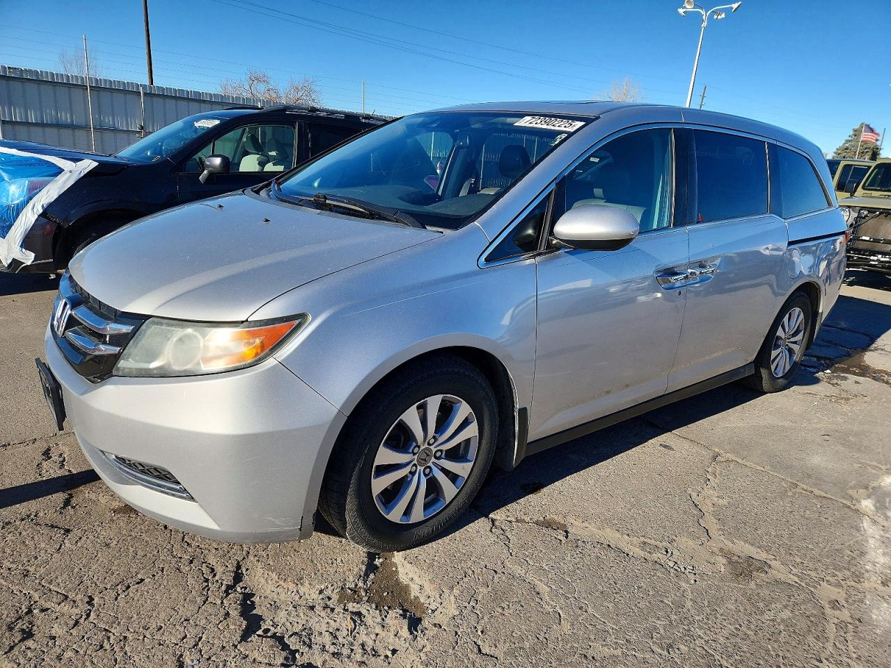 2014 Honda Odyssey Exl Silver vin: 5FNRL5H64EB119215