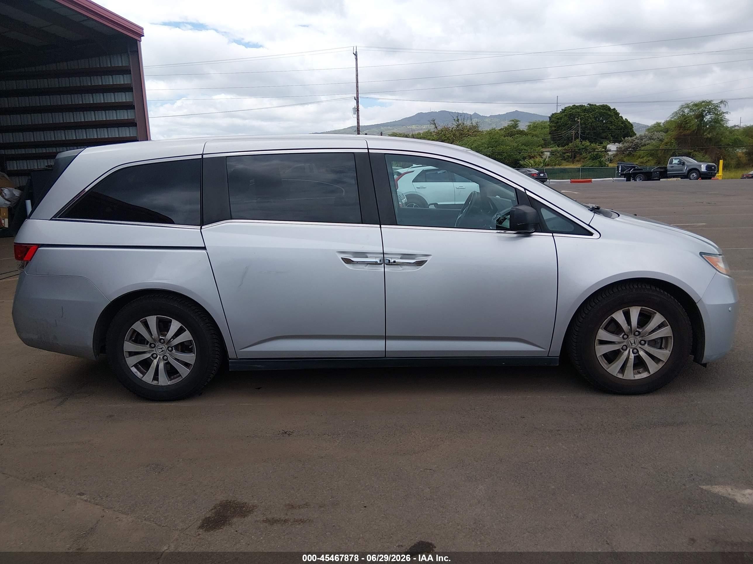 2014 Honda Odyssey Ex-l Серебряный vin: 5FNRL5H64EB120722