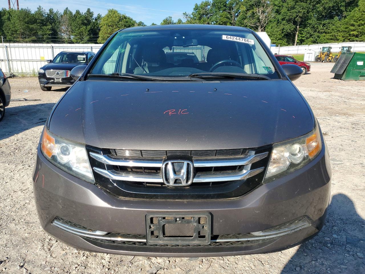 2014 Honda Odyssey Exl Gray vin: 5FNRL5H64EB126794