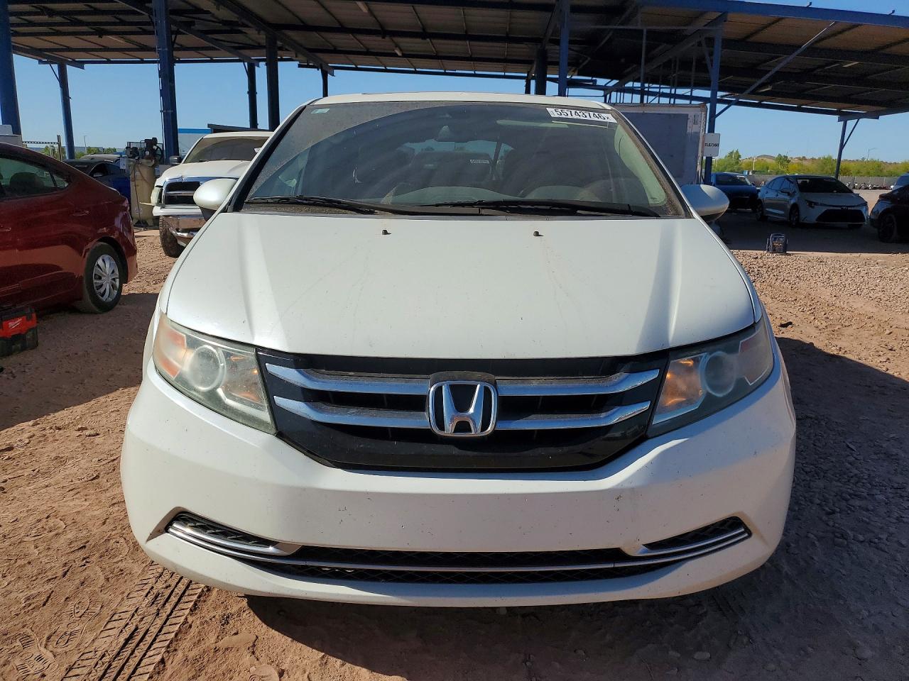 2014 Honda Odyssey Exl Белый vin: 5FNRL5H64EB130845