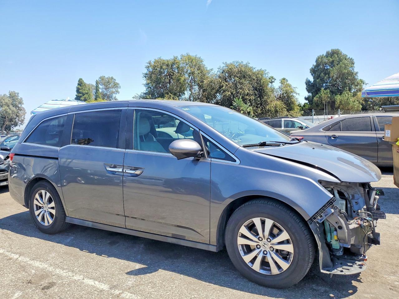 2014 Honda Odyssey Exl Gray vin: 5FNRL5H64EB132286