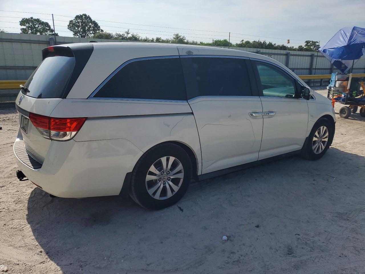 2015 Honda Odyssey Exl Белый vin: 5FNRL5H64FB012506