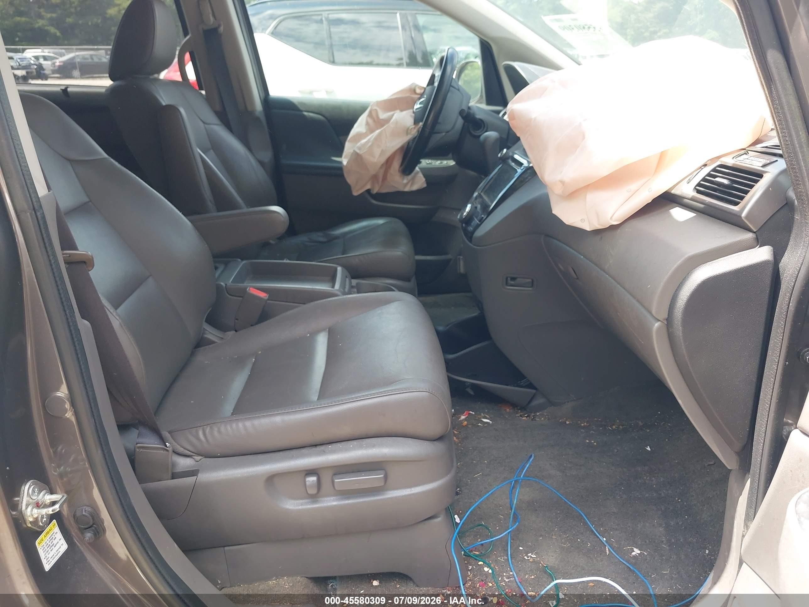 2015 Honda Odyssey Ex-l Серый vin: 5FNRL5H64FB020282