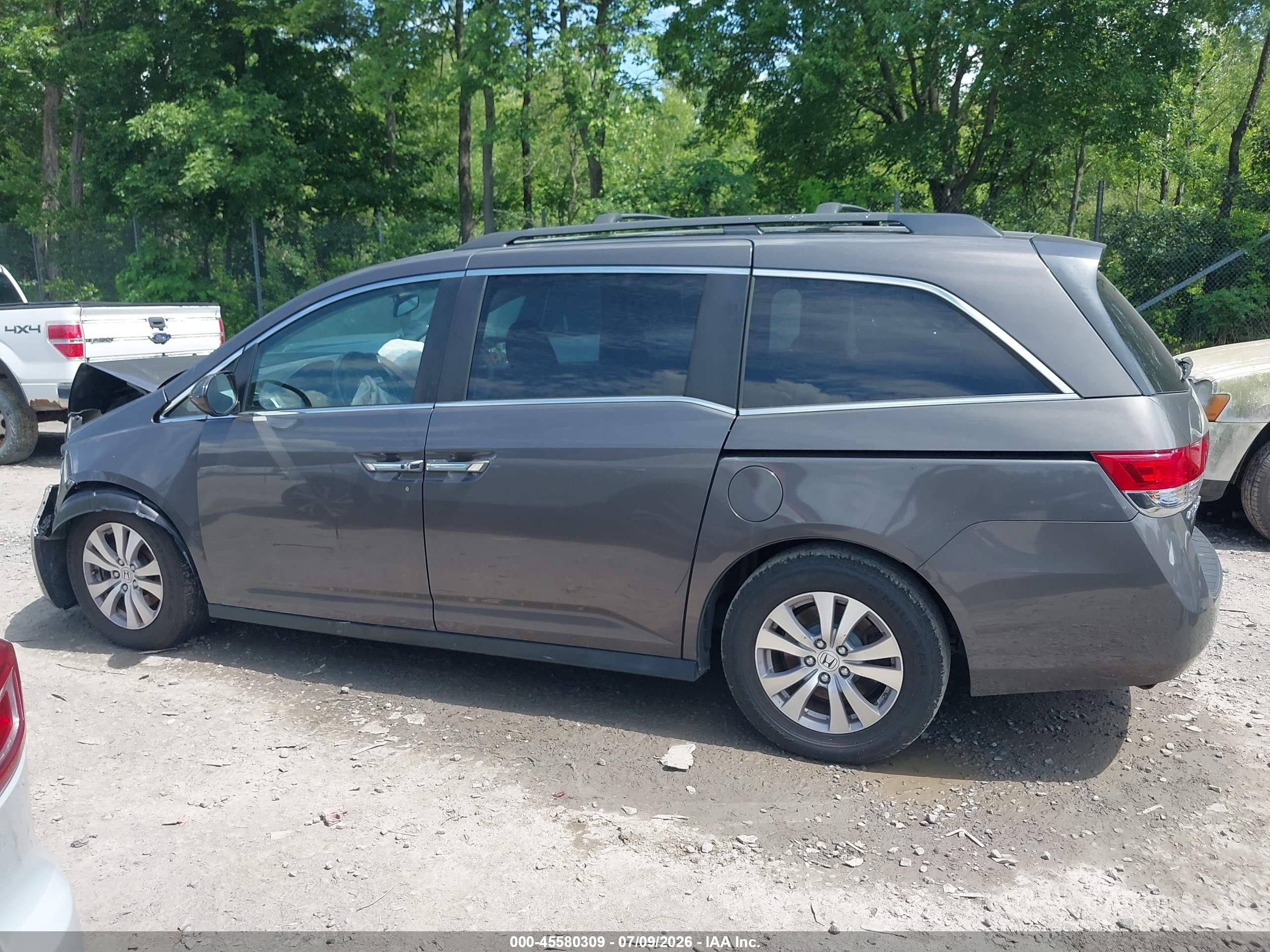2015 Honda Odyssey Ex-l Серый vin: 5FNRL5H64FB020282