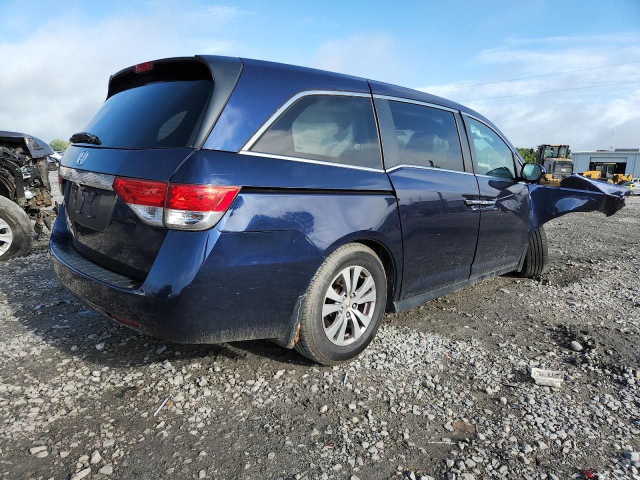 2015 Honda Odyssey Exl Blue vin: 5FNRL5H64FB022405