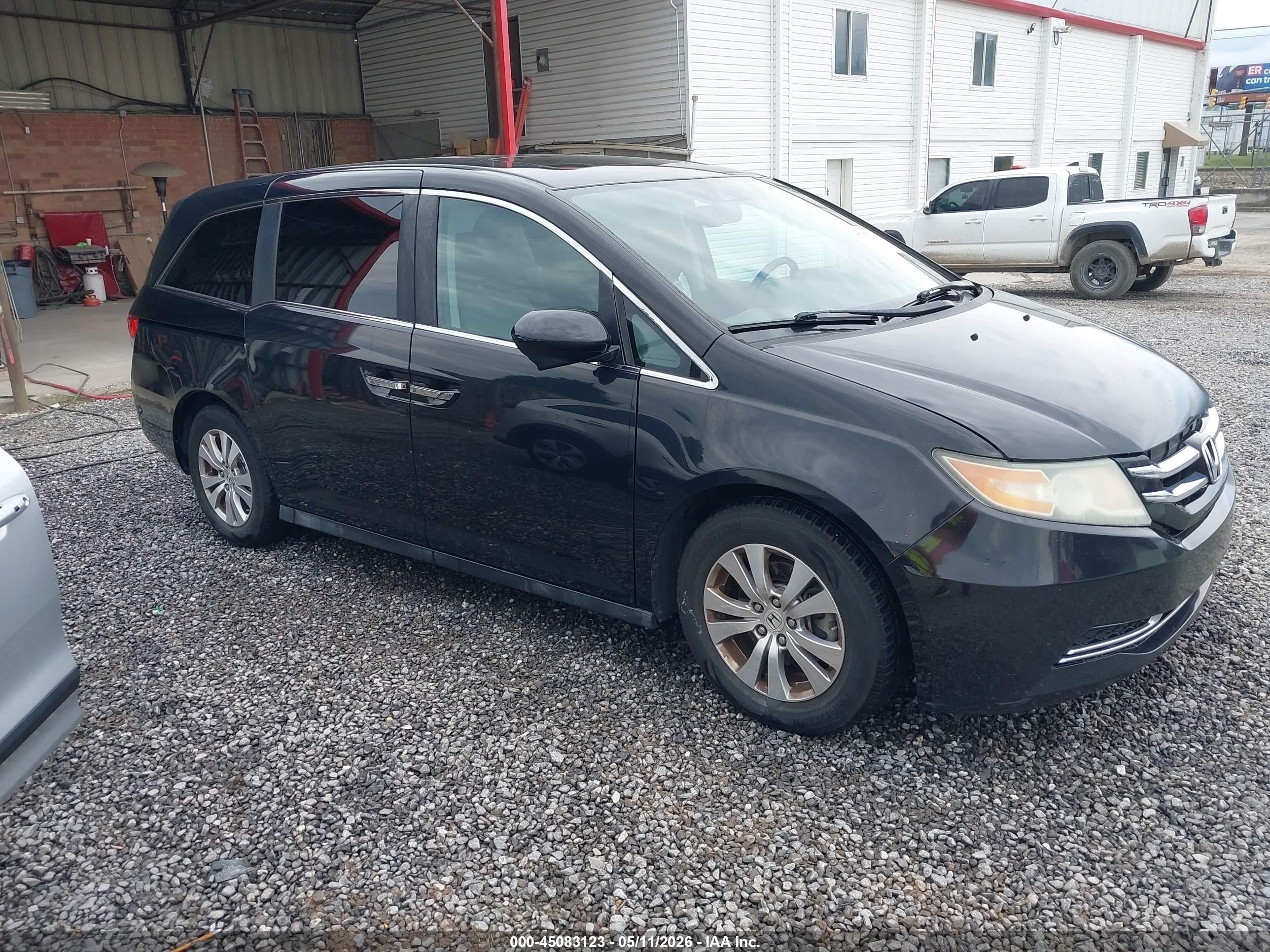 2015 Honda Odyssey Ex-l Black vin: 5FNRL5H64FB022937