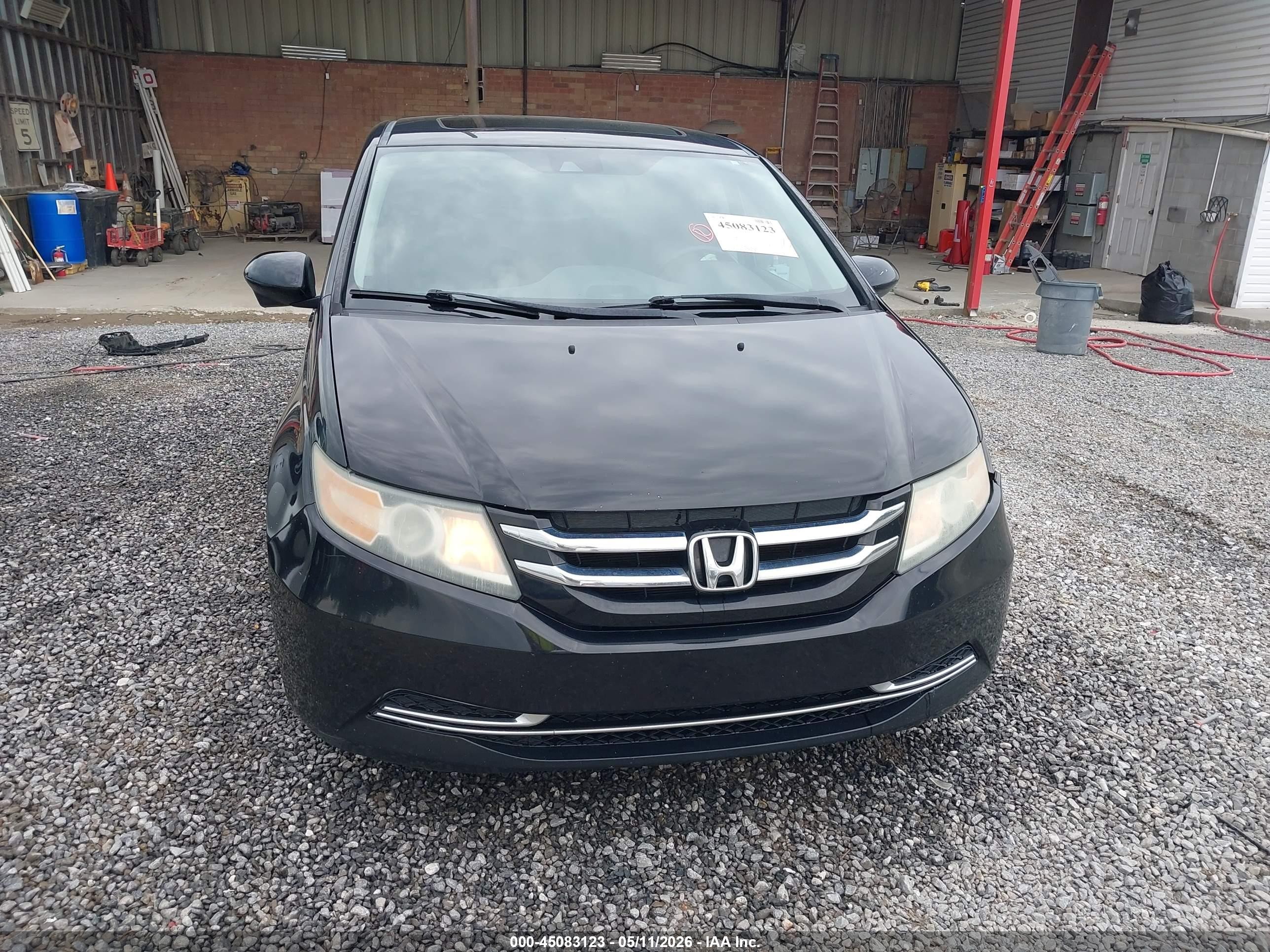 2015 Honda Odyssey Ex-l Black vin: 5FNRL5H64FB022937