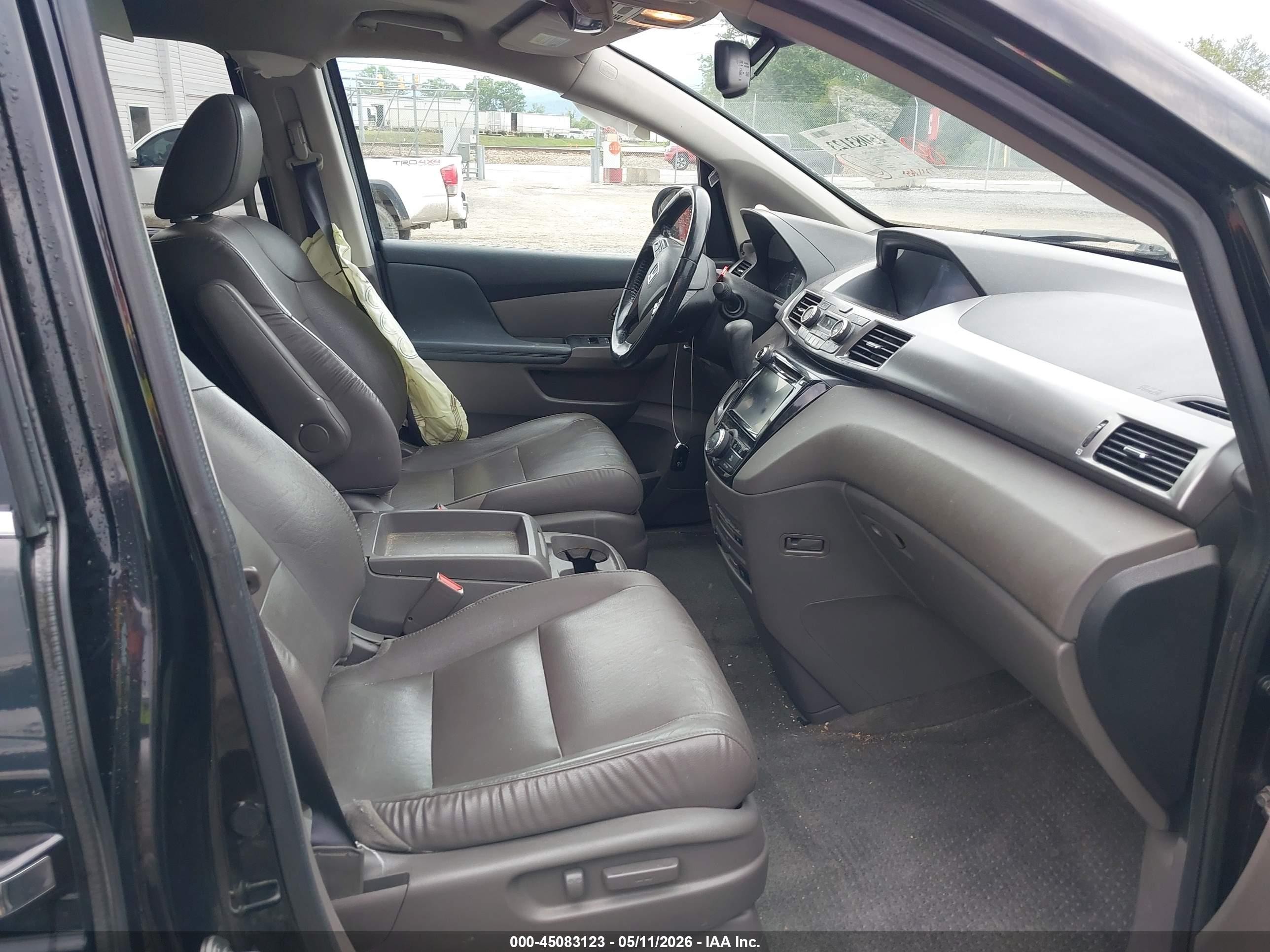 2015 Honda Odyssey Ex-l Black vin: 5FNRL5H64FB022937
