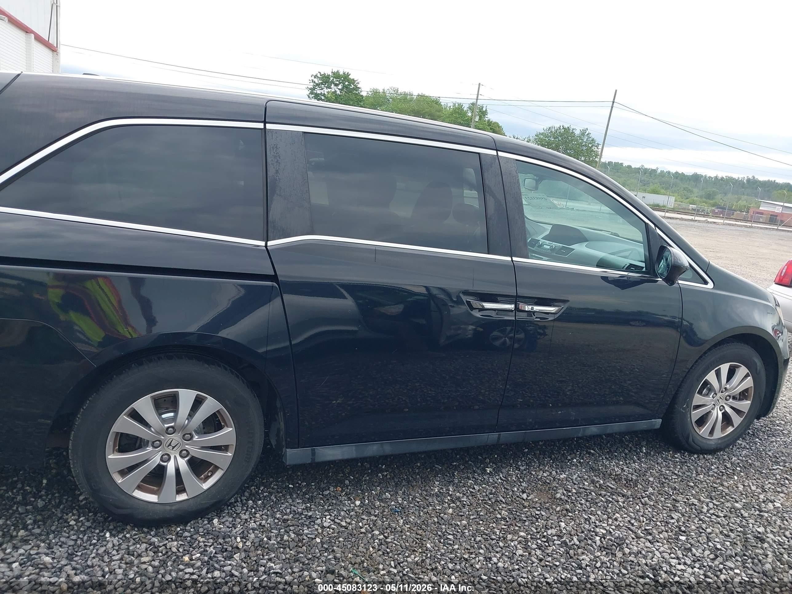2015 Honda Odyssey Ex-l Black vin: 5FNRL5H64FB022937