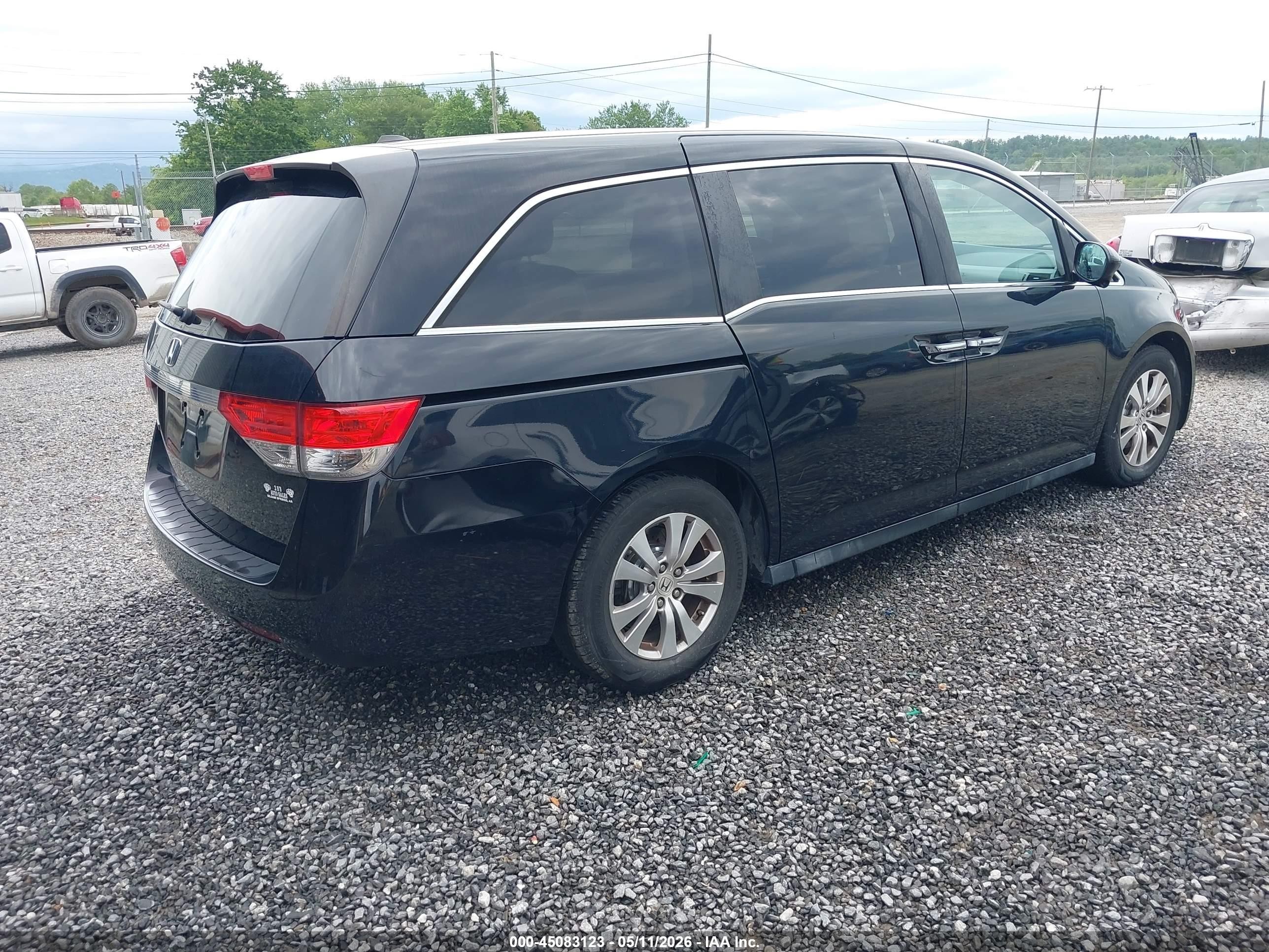 2015 Honda Odyssey Ex-l Black vin: 5FNRL5H64FB022937