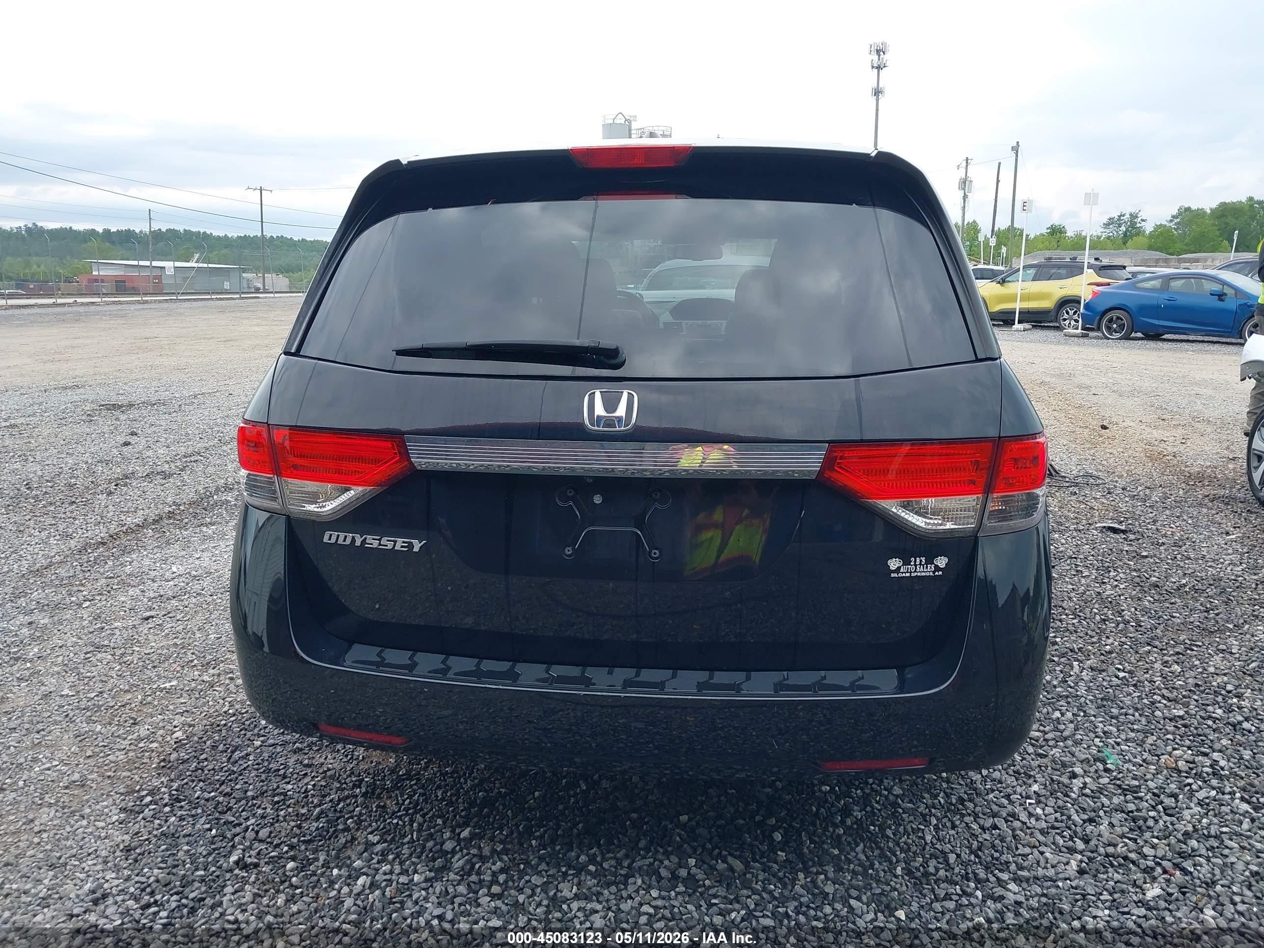 2015 Honda Odyssey Ex-l Black vin: 5FNRL5H64FB022937