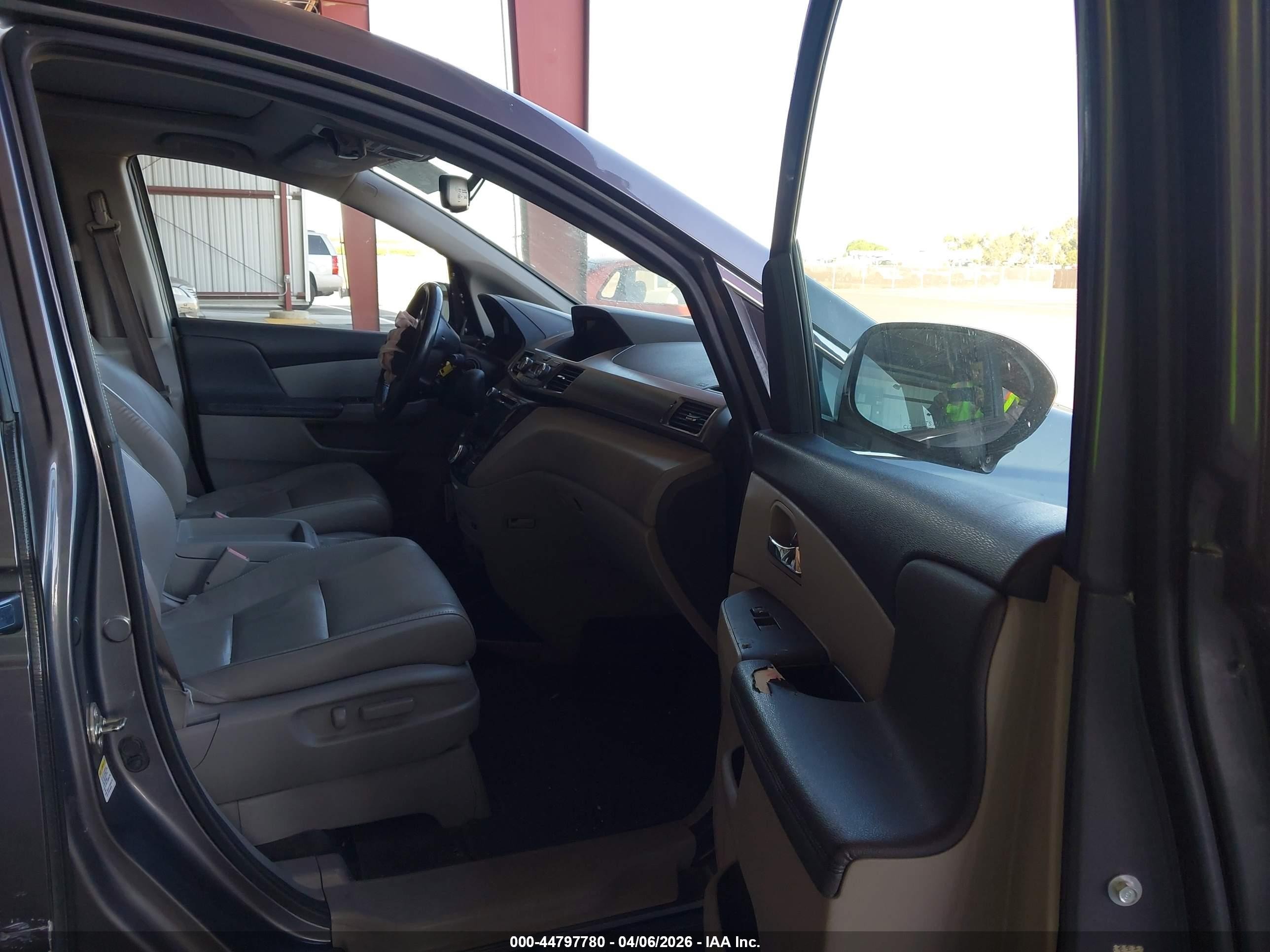 2015 Honda Odyssey Ex-l Gray vin: 5FNRL5H64FB027412