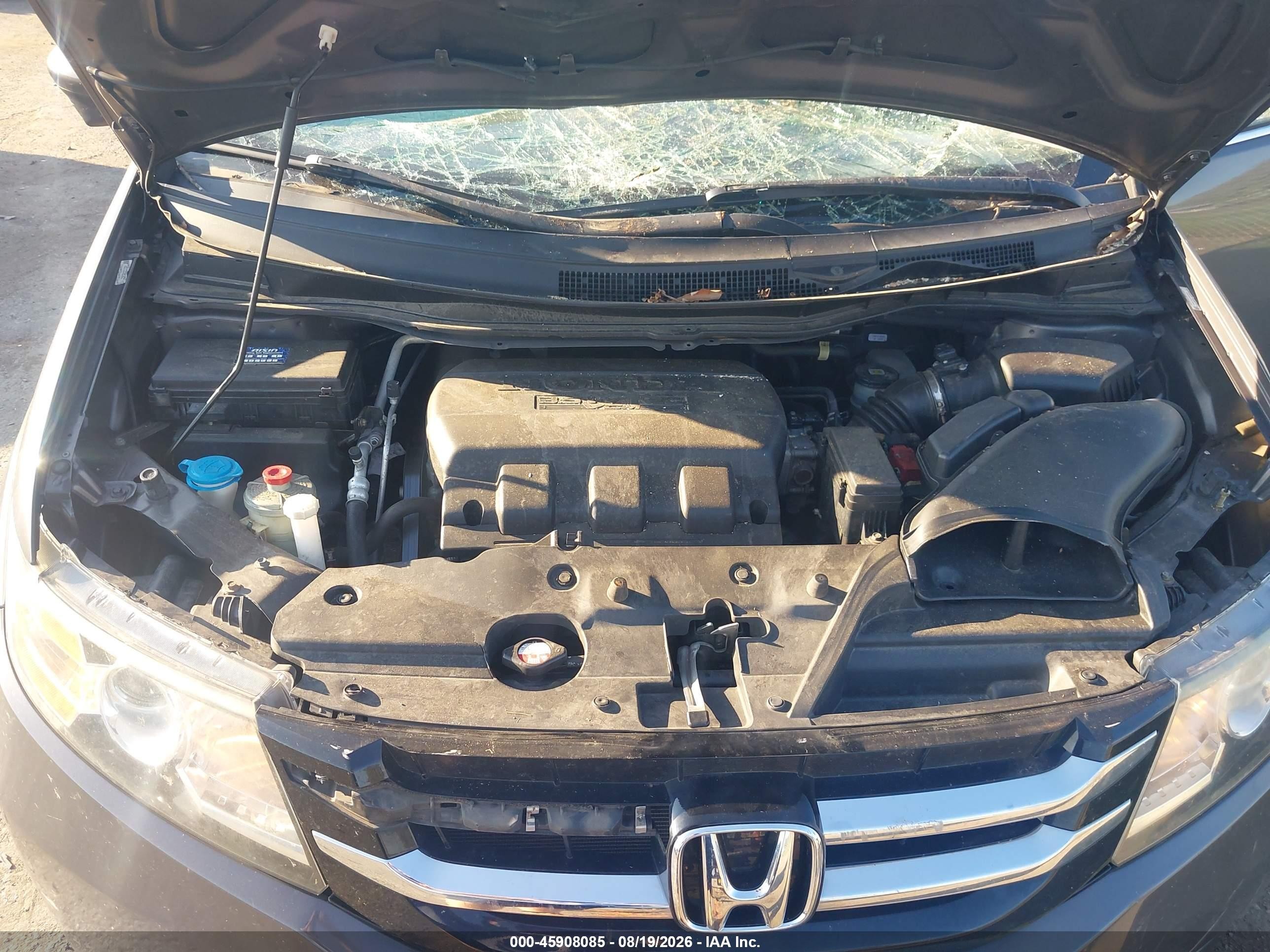 2015 Honda Odyssey Ex-l Gray vin: 5FNRL5H64FB030455
