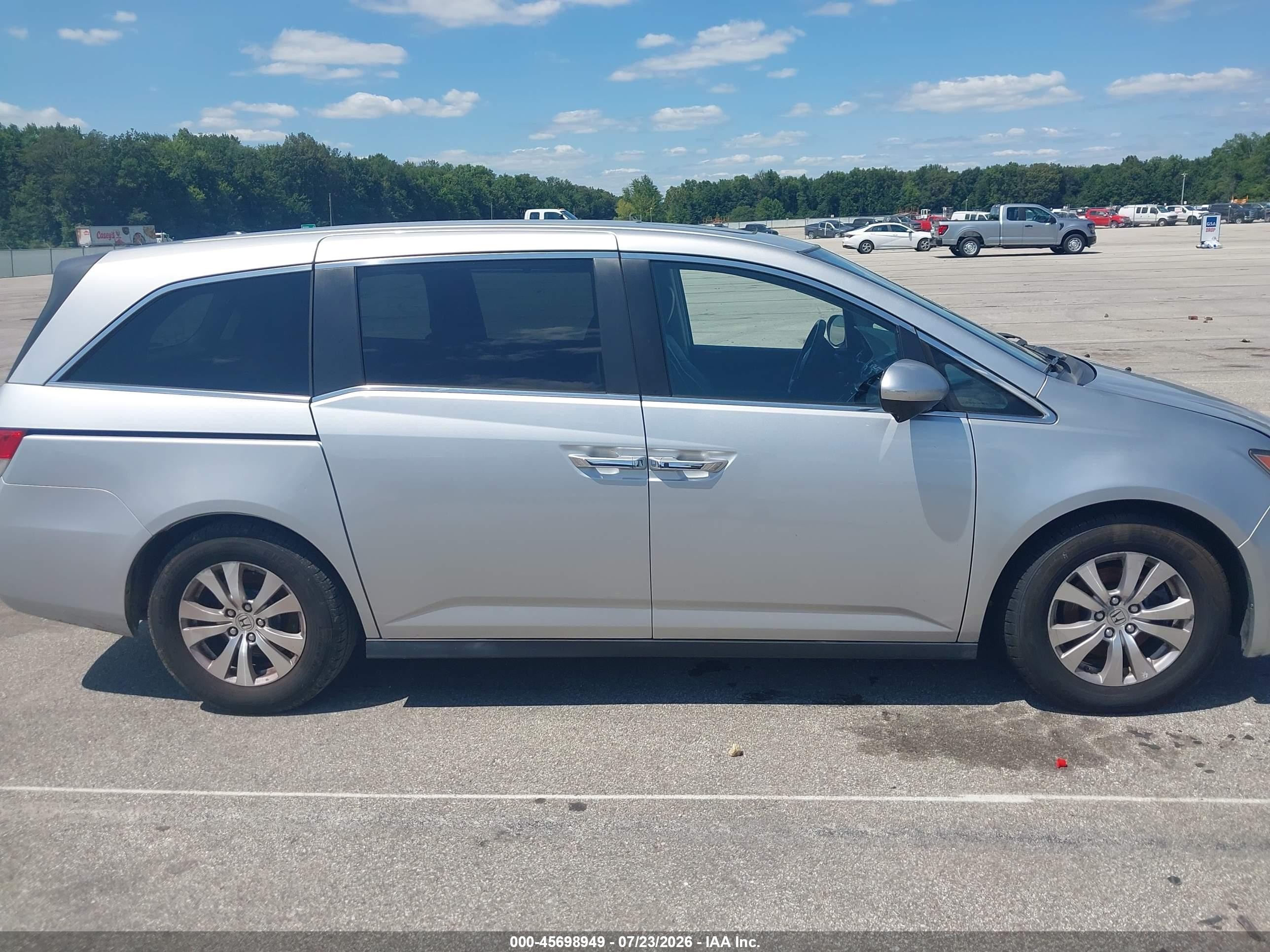 2015 Honda Odyssey Ex-l Silver vin: 5FNRL5H64FB030729