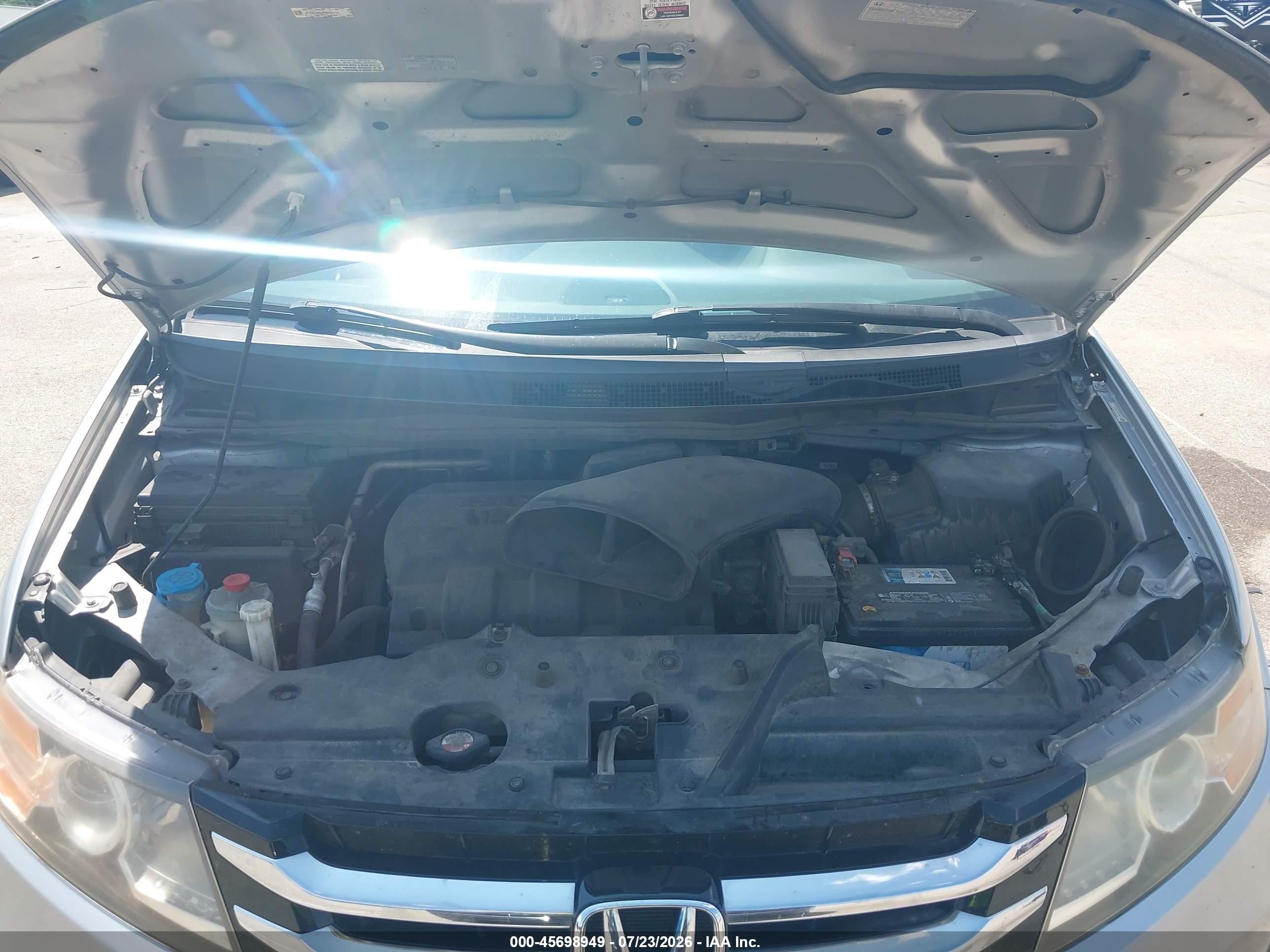 2015 Honda Odyssey Ex-l Silver vin: 5FNRL5H64FB030729