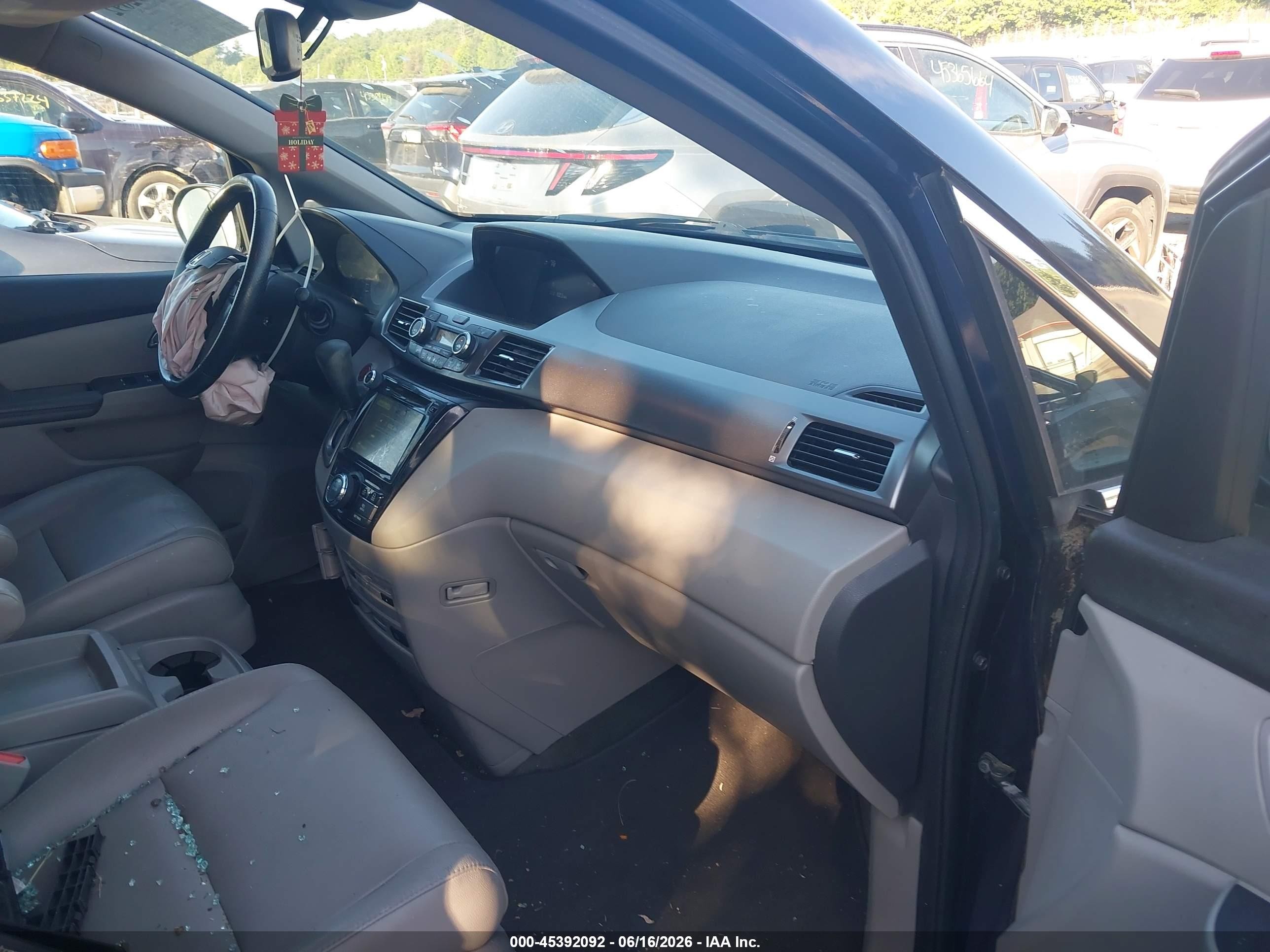 2015 Honda Odyssey Ex-l Dark Blue vin: 5FNRL5H64FB049233