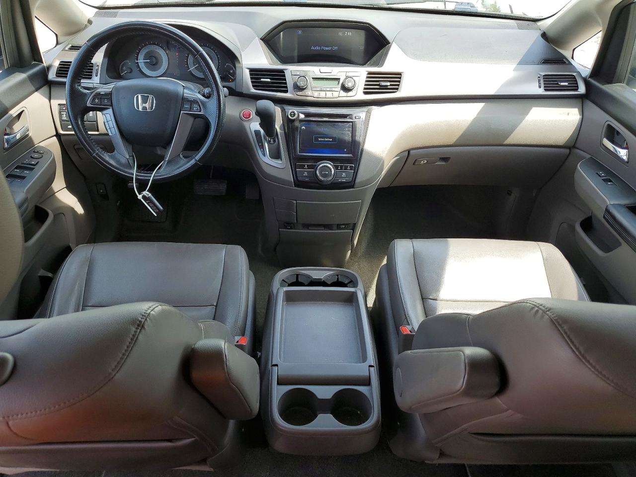 2015 Honda Odyssey Exl White vin: 5FNRL5H64FB073659