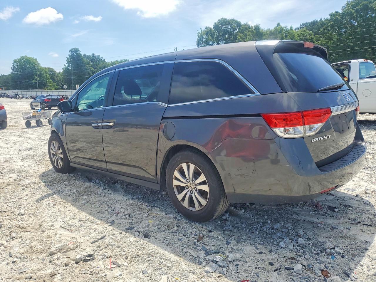 2015 Honda Odyssey Exl Gray vin: 5FNRL5H64FB077047