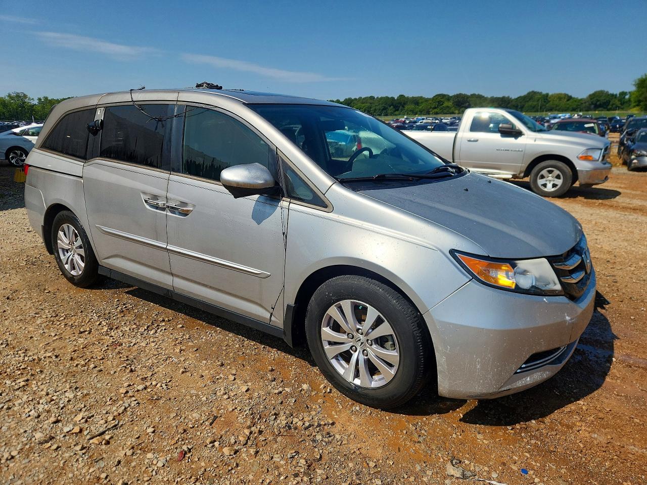 2015 Honda Odyssey Exl Silver vin: 5FNRL5H64FB082748