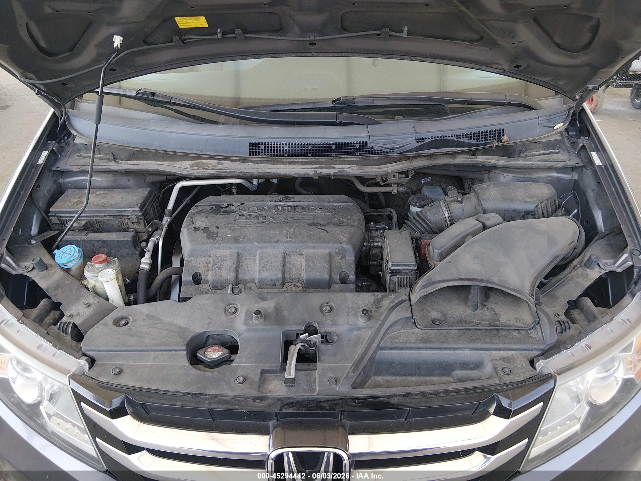 2015 Honda Odyssey Ex-l Gray vin: 5FNRL5H64FB083186