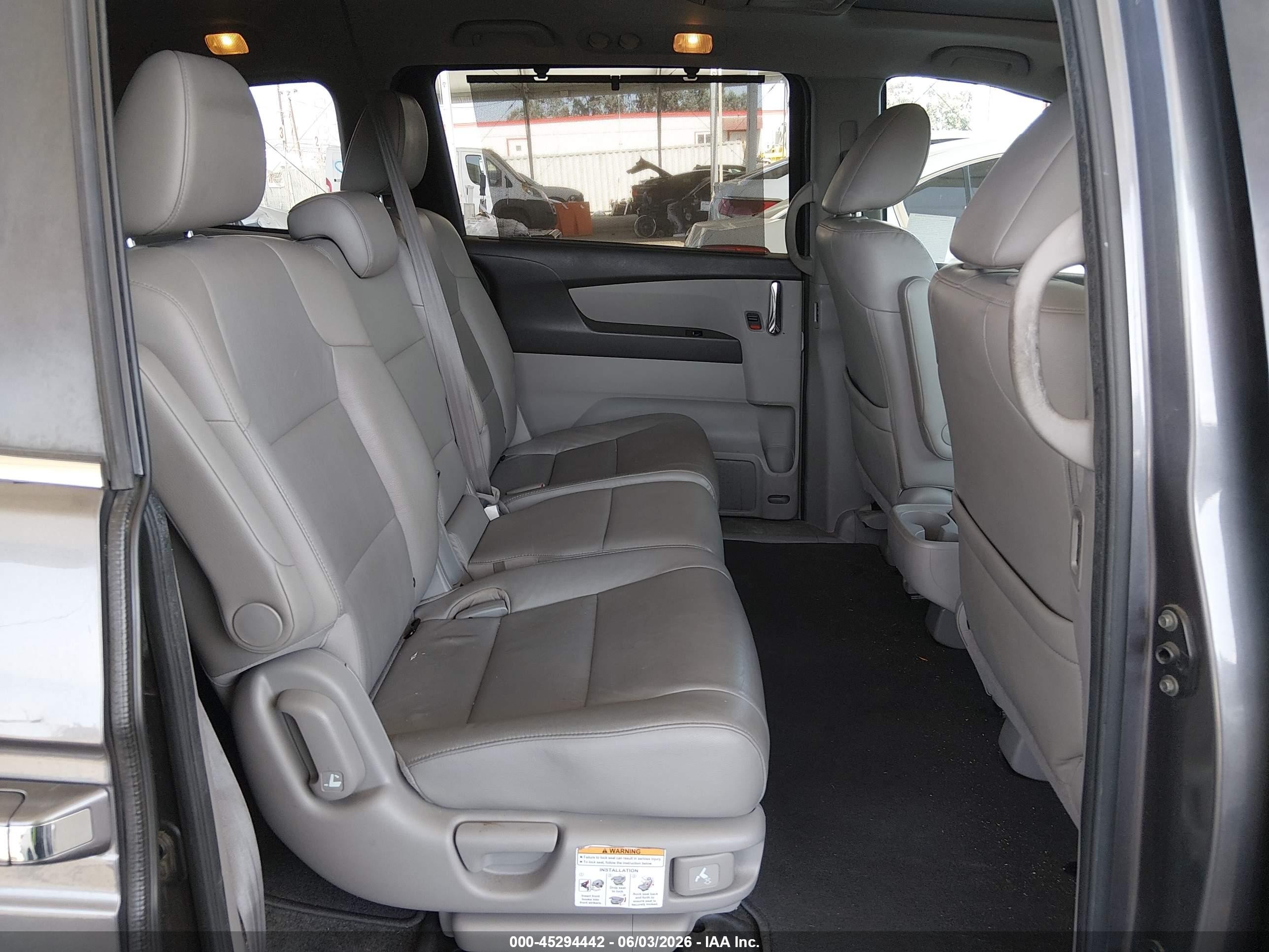 2015 Honda Odyssey Ex-l Gray vin: 5FNRL5H64FB083186