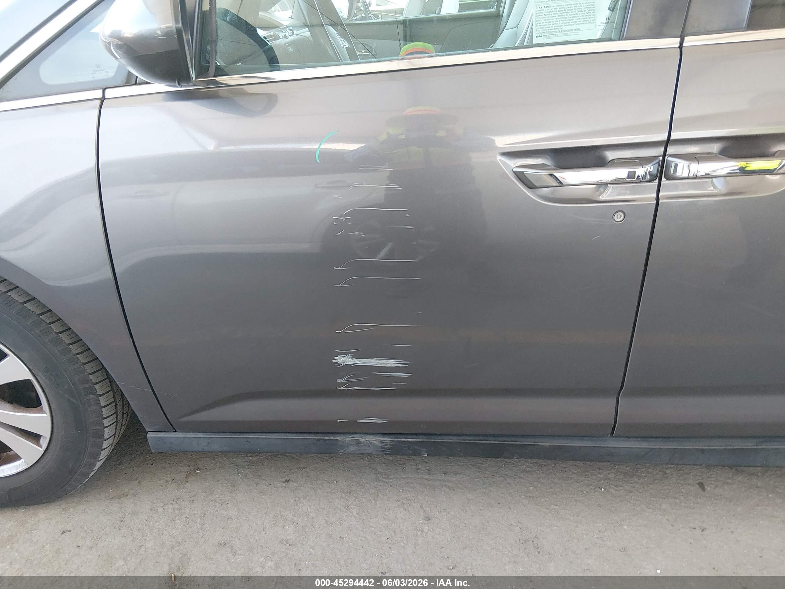 2015 Honda Odyssey Ex-l Gray vin: 5FNRL5H64FB083186