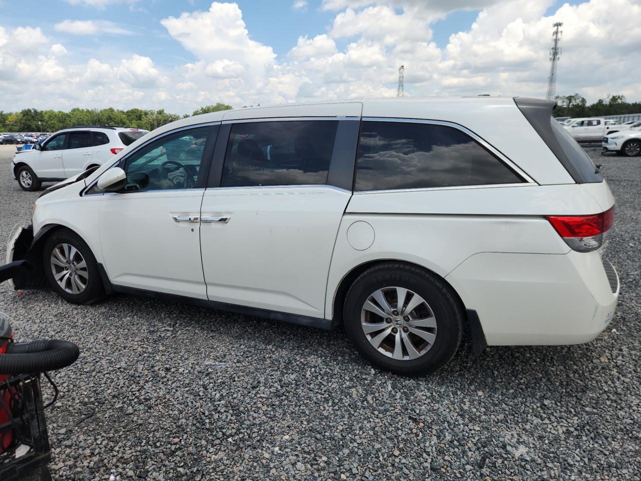 2015 Honda Odyssey Exl Белый vin: 5FNRL5H64FB099355