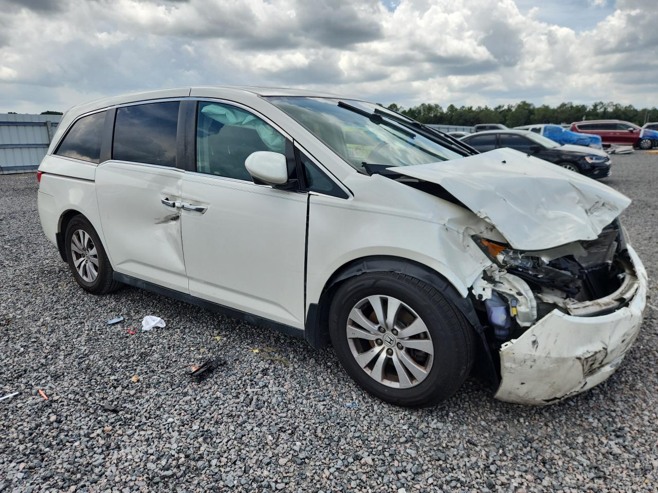 2015 Honda Odyssey Exl Белый vin: 5FNRL5H64FB099355