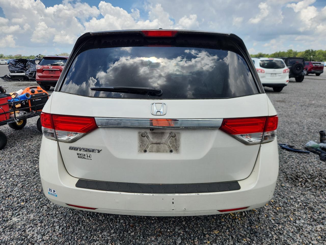 2015 Honda Odyssey Exl Белый vin: 5FNRL5H64FB099355