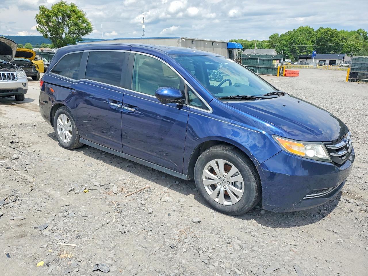 2015 Honda Odyssey Exl Blue vin: 5FNRL5H64FB105042