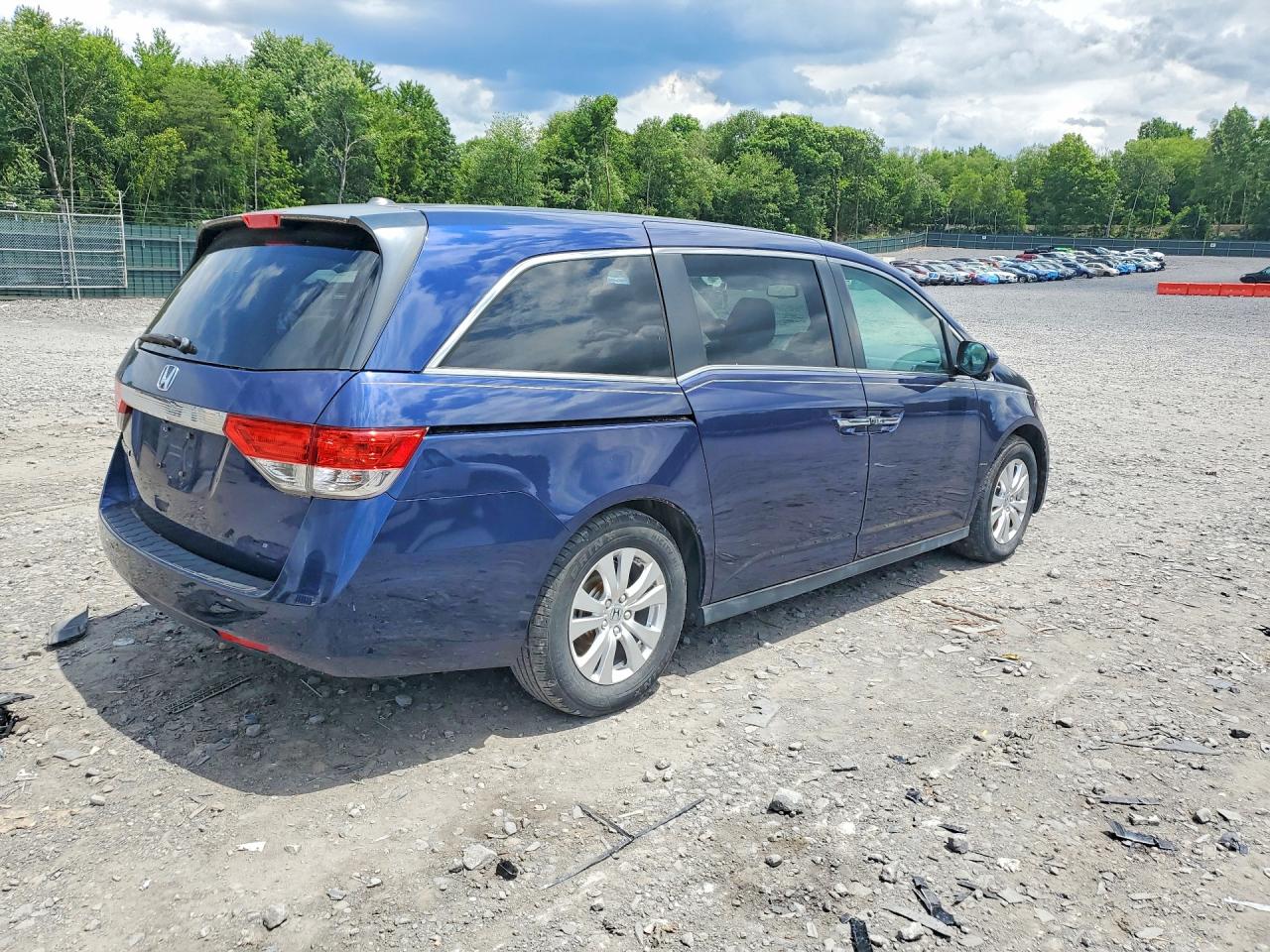 2015 Honda Odyssey Exl Blue vin: 5FNRL5H64FB105042