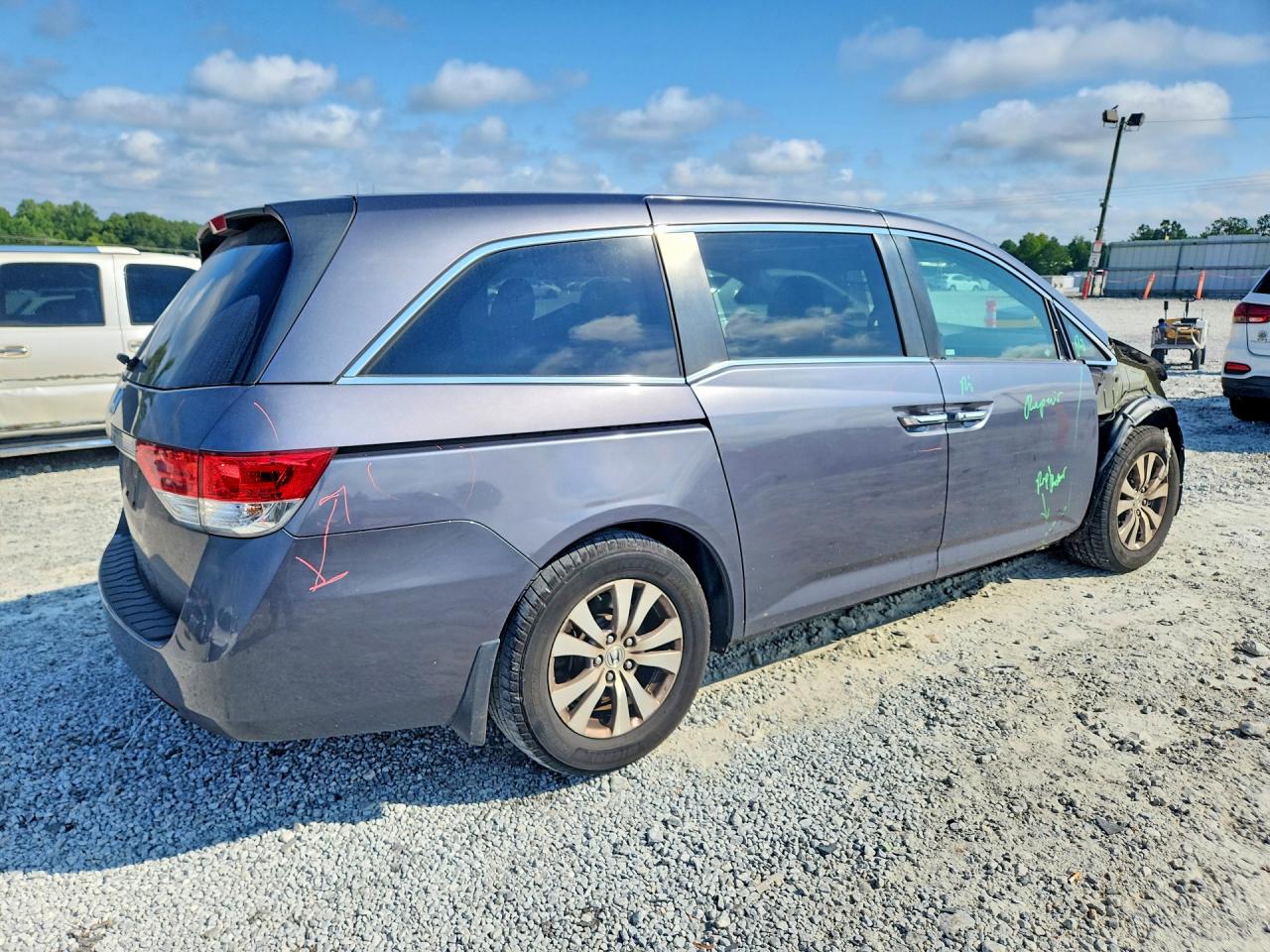 2015 Honda Odyssey Exl Gray vin: 5FNRL5H64FB122424