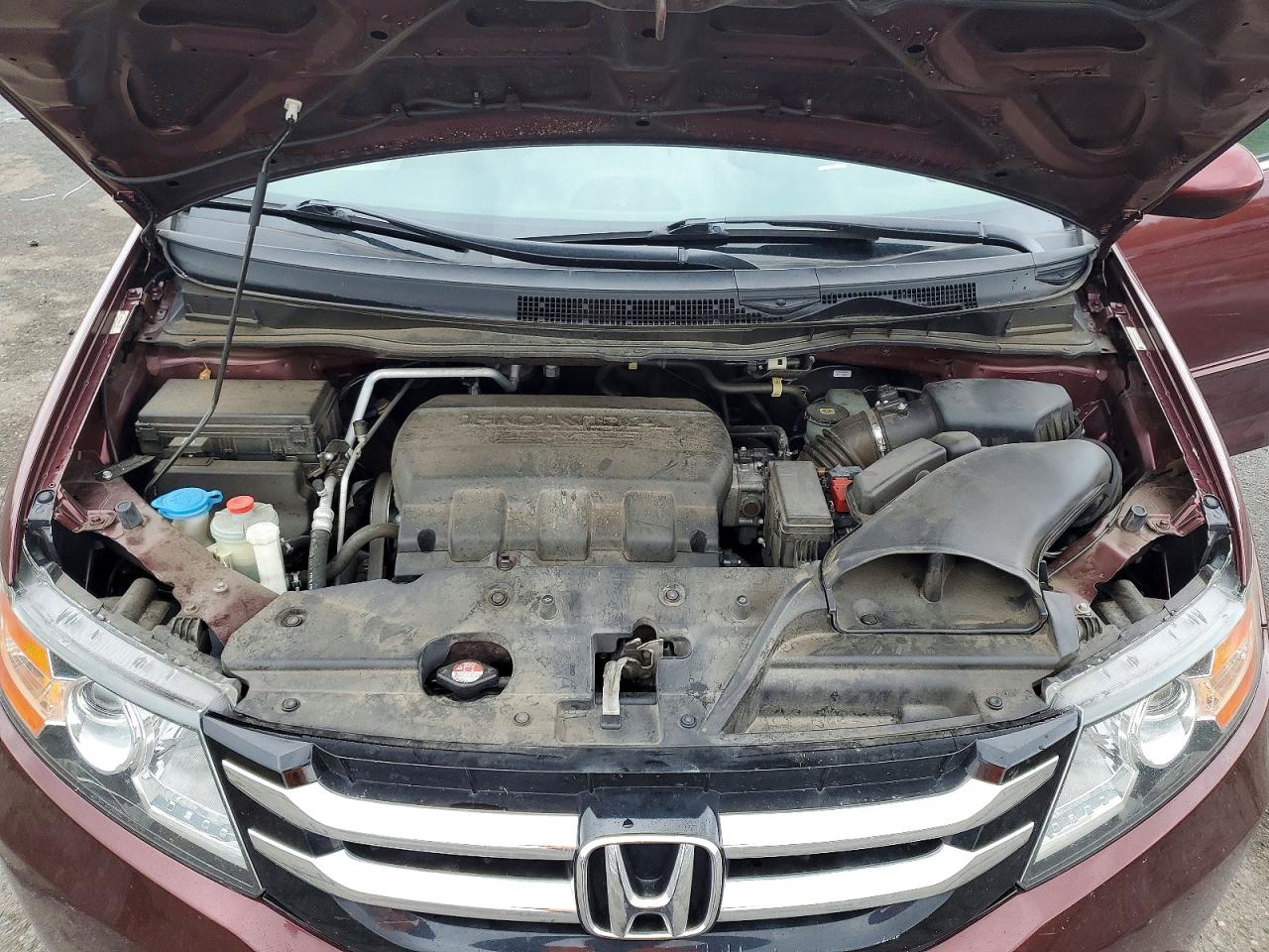 2016 Honda Odyssey Exl Бордовый vin: 5FNRL5H64GB119332