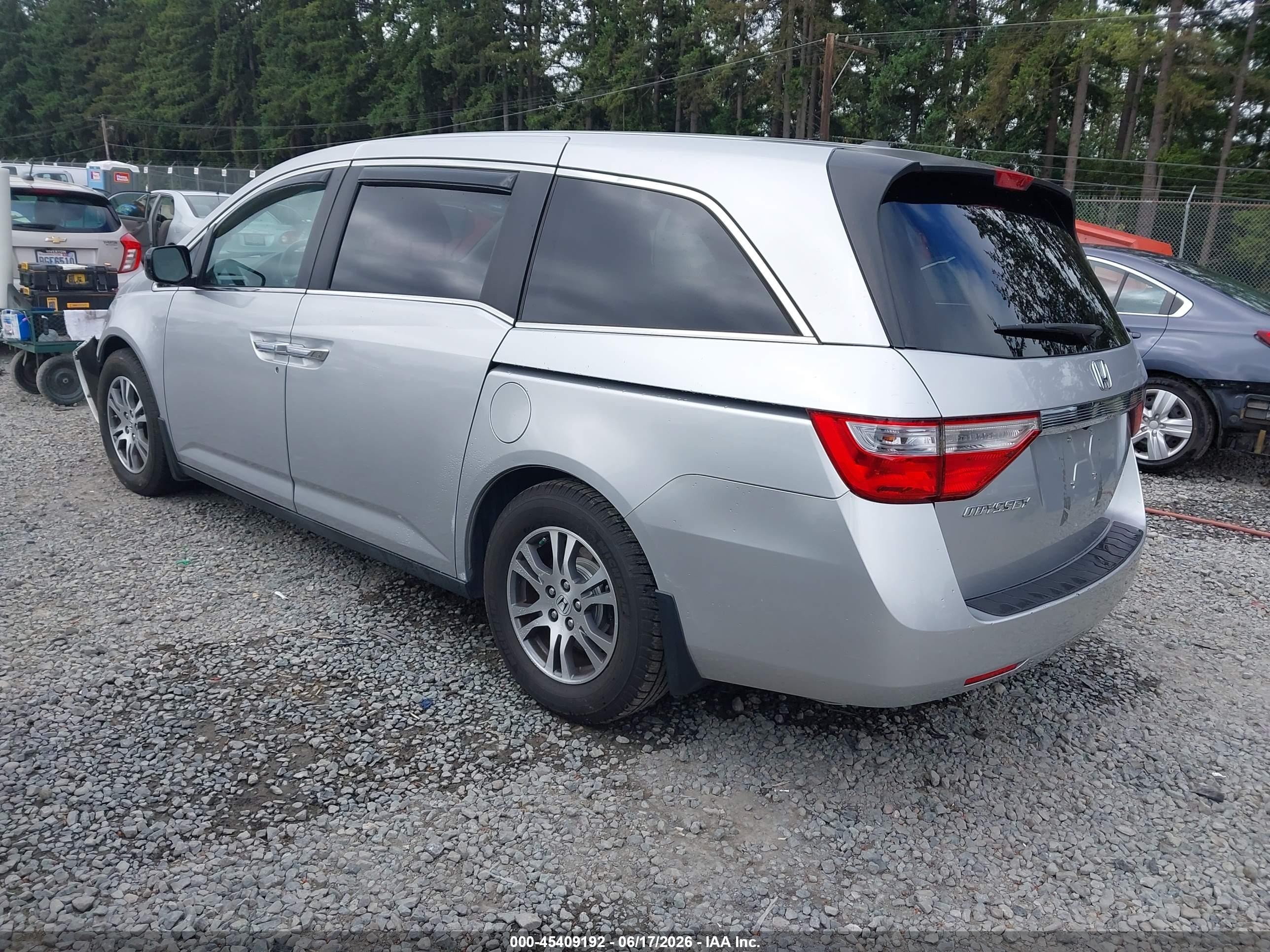 2011 Honda Odyssey Ex-l Silver vin: 5FNRL5H65BB013951
