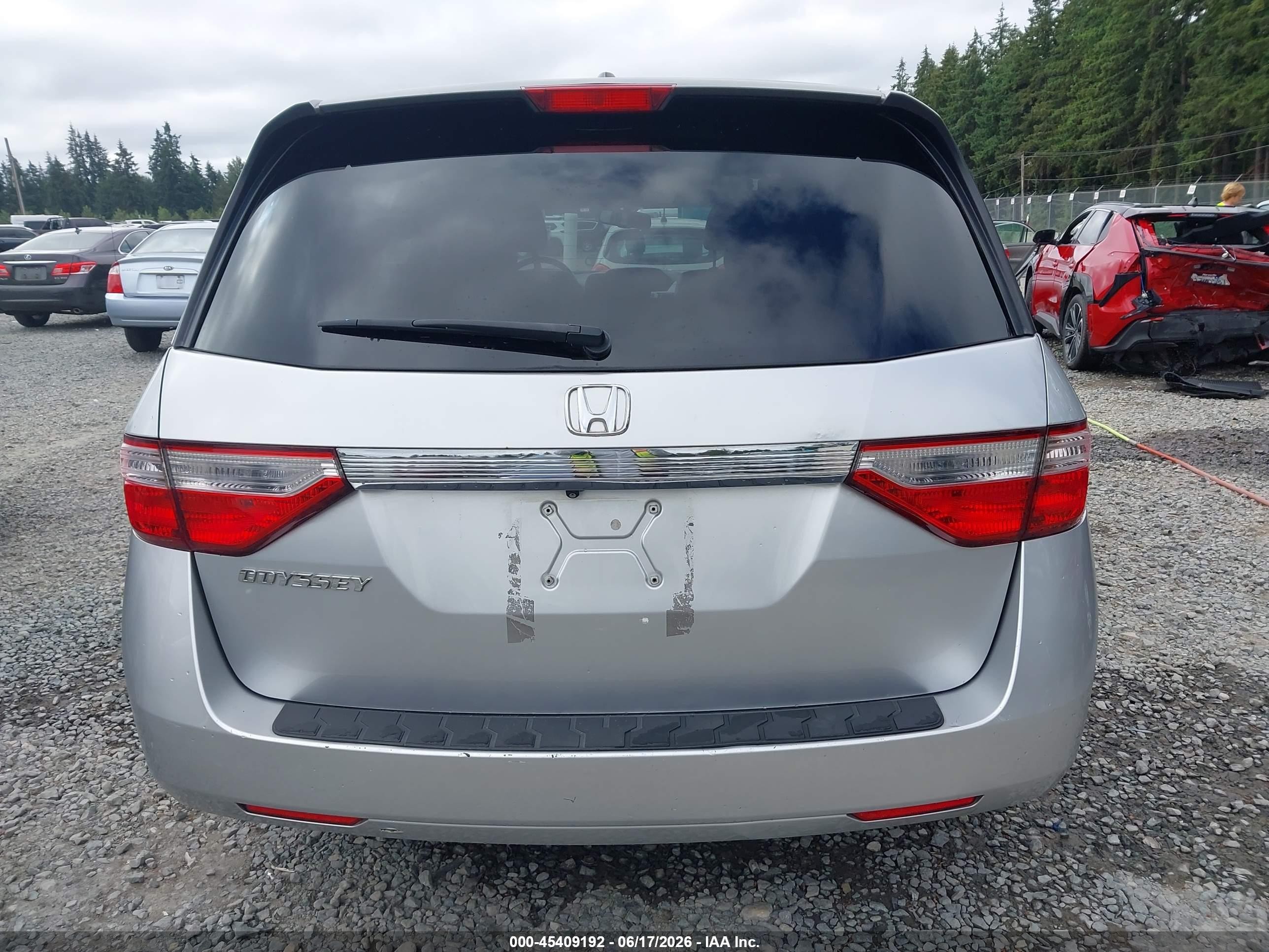 2011 Honda Odyssey Ex-l Silver vin: 5FNRL5H65BB013951