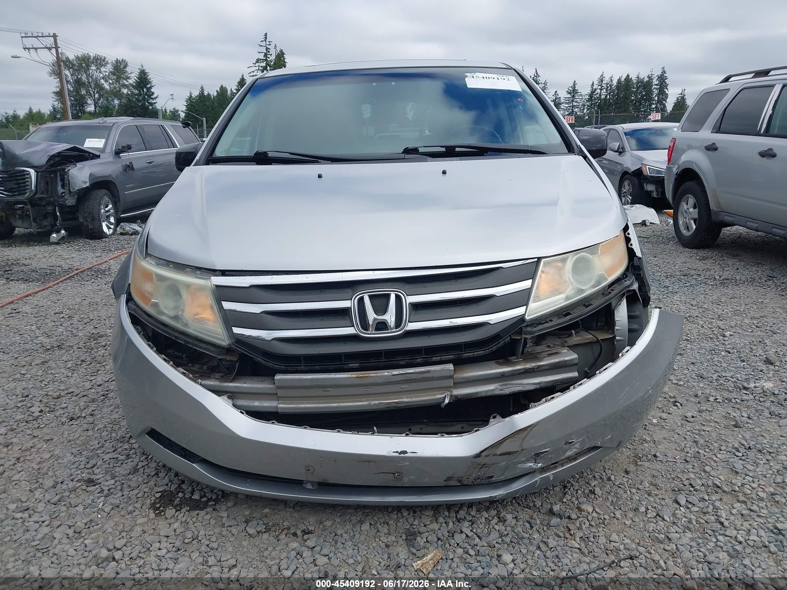 2011 Honda Odyssey Ex-l Silver vin: 5FNRL5H65BB013951