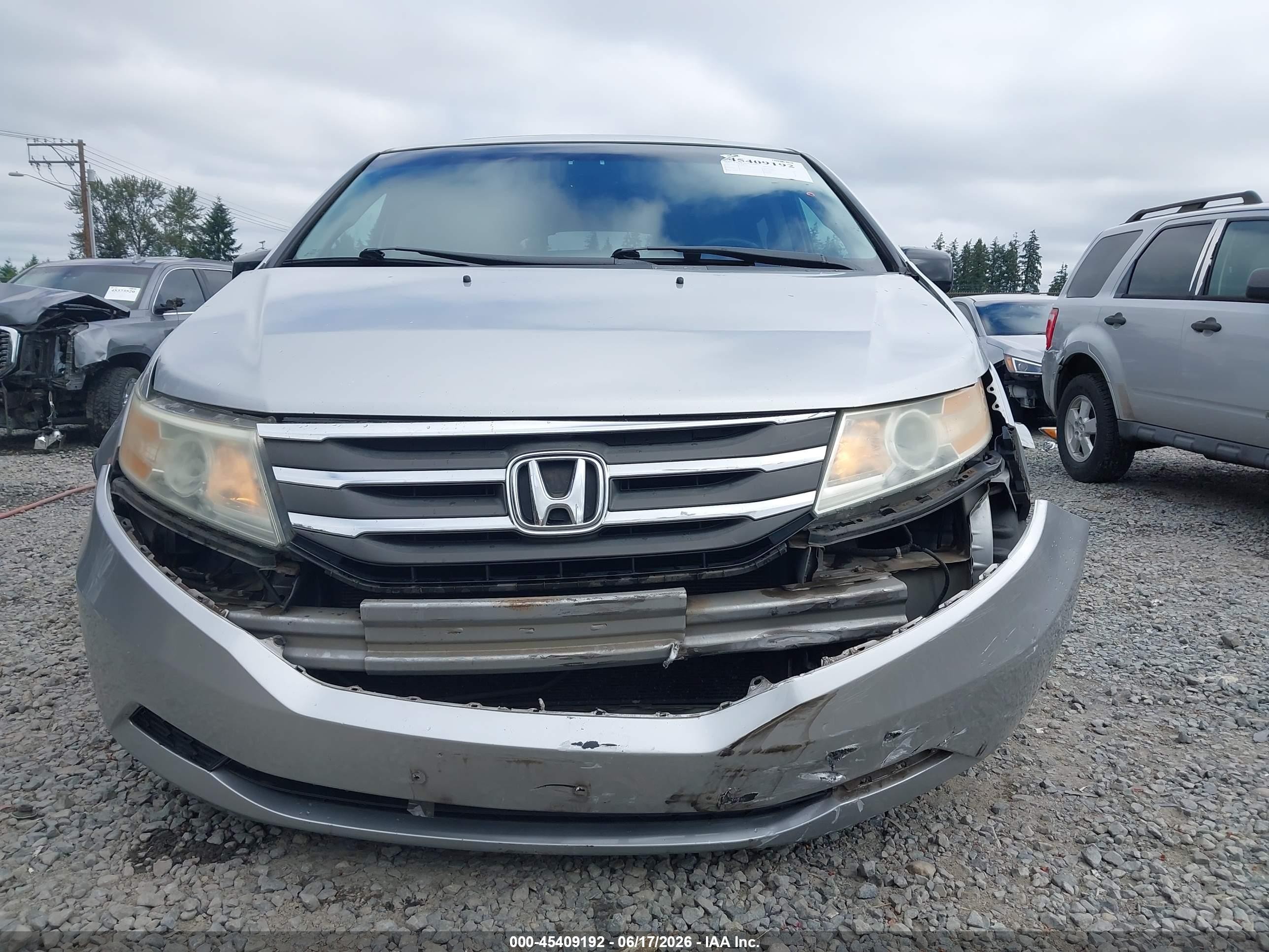 2011 Honda Odyssey Ex-l Silver vin: 5FNRL5H65BB013951
