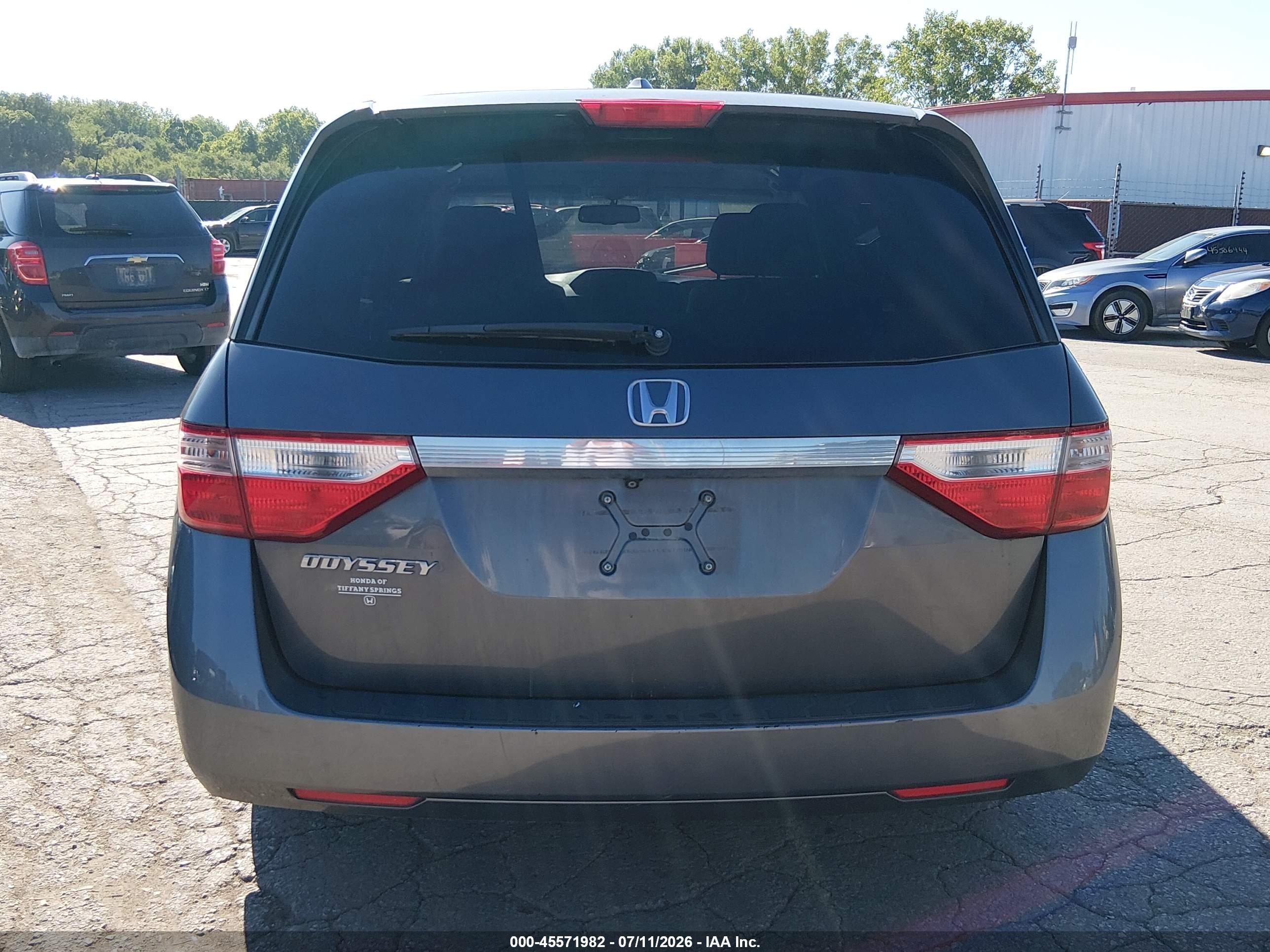 2011 Honda Odyssey Ex-l Gray vin: 5FNRL5H65BB016235