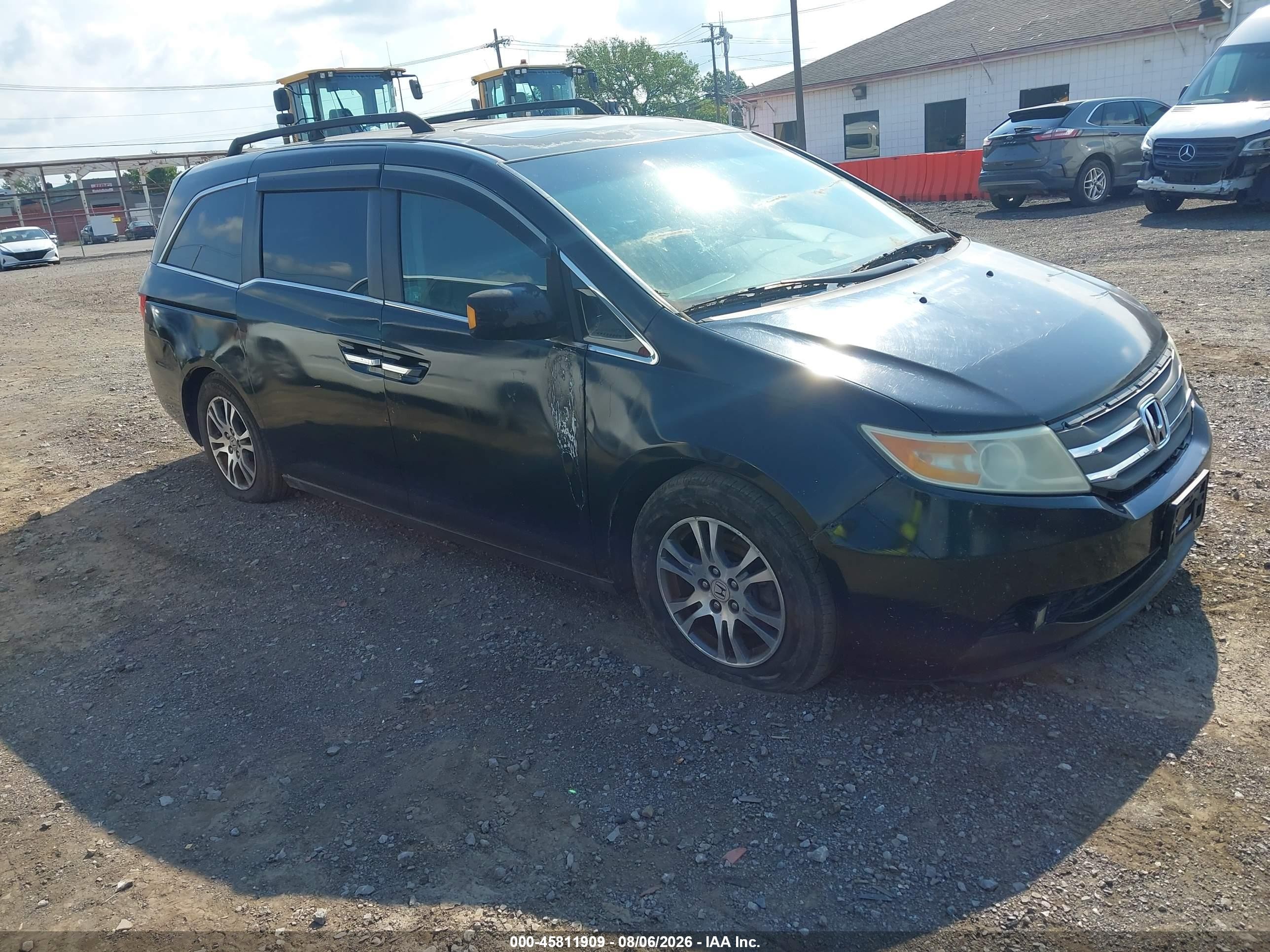 2011 Honda Odyssey Ex-l Black vin: 5FNRL5H65BB018471